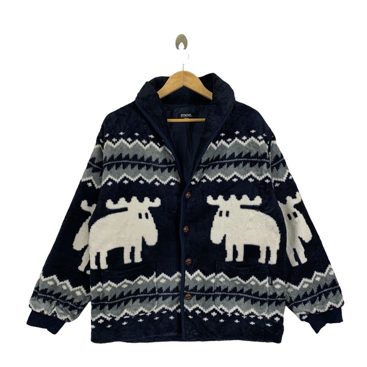 Habitat × Vintage Vintage MOZ Sweden Habitat Animal Design Fleece Jacket Size US L / EU 52-54 / 3 - 1 Thumbnail