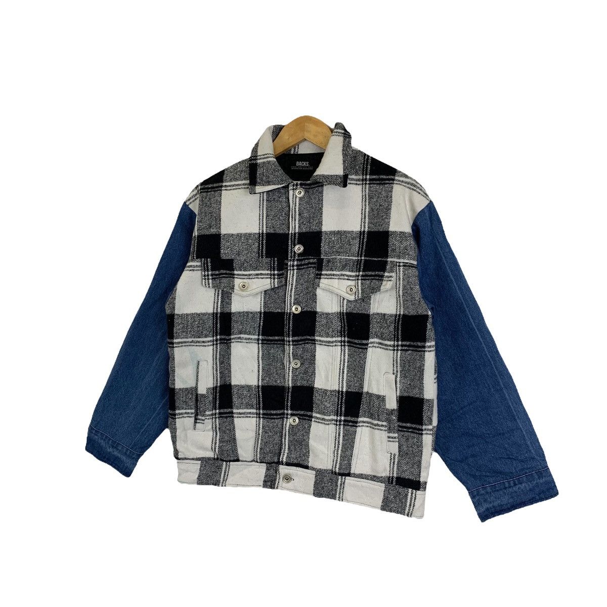 Designer × Japanese Brand BACKS By Seven Loveless Black Japanese Brand Bomber Jacket Size US M / EU 48-50 / 2 - 4 Thumbnail