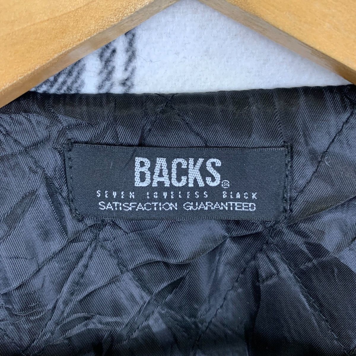 Designer × Japanese Brand BACKS By Seven Loveless Black Japanese Brand Bomber Jacket Size US M / EU 48-50 / 2 - 6 Thumbnail