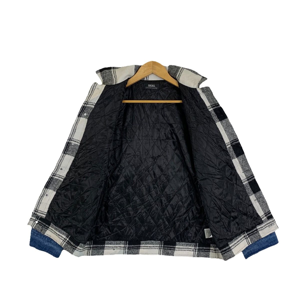 Designer × Japanese Brand BACKS By Seven Loveless Black Japanese Brand Bomber Jacket Size US M / EU 48-50 / 2 - 3 Thumbnail
