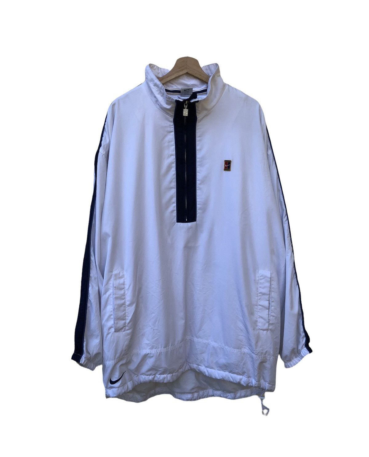 Nike 🔥Vtg 00s Nike Tennis Challenge Court Small Logo Jacket Size US XXL / EU 58 / 5 - 1 Thumbnail