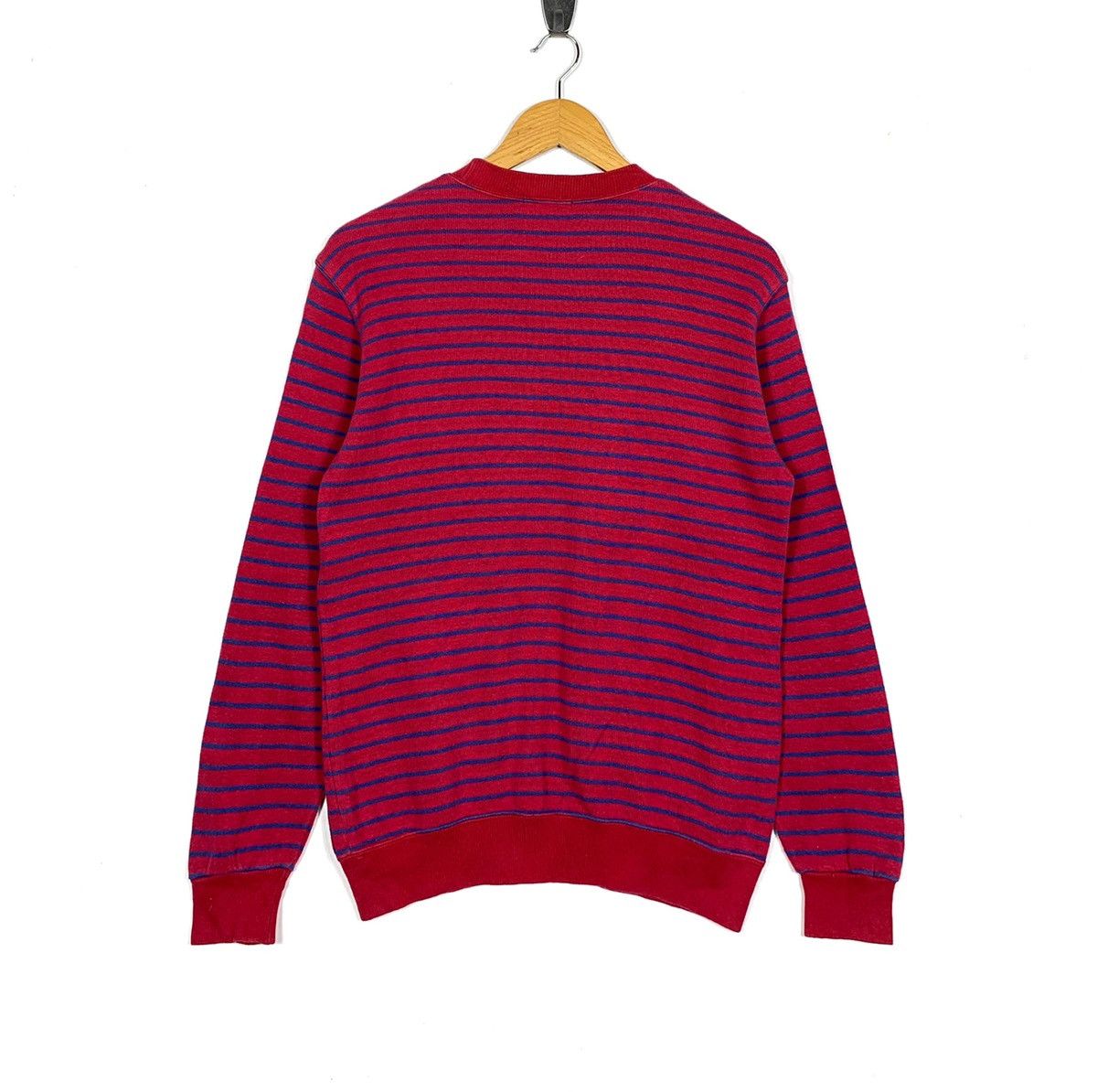 Vintage × Yves Saint Laurent Yves Saint Laurent Sweatshirt Small Logo Embroidery Stripe Size US S / EU 44-46 / 1 - 2 Thumbnail