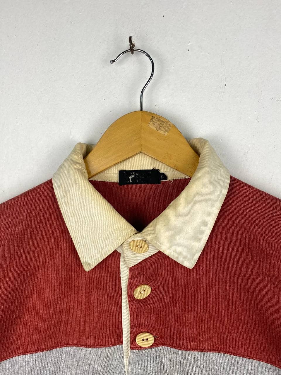 Issey Miyake vintage issey miyake longsleeve polo shirt distressed collar Size US L / EU 52-54 / 3 - 2 Thumbnail