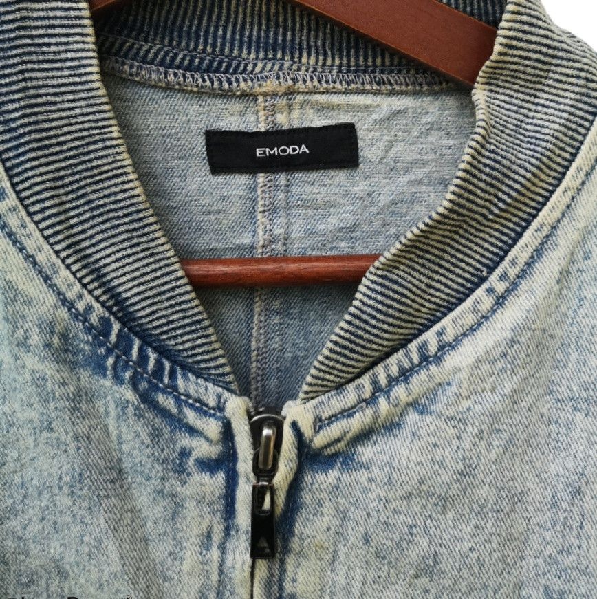 Japanese Brand Japanese Brand Emoda Jeans Bomber Jacket Style Size US S / EU 44-46 / 1 - 3 Thumbnail