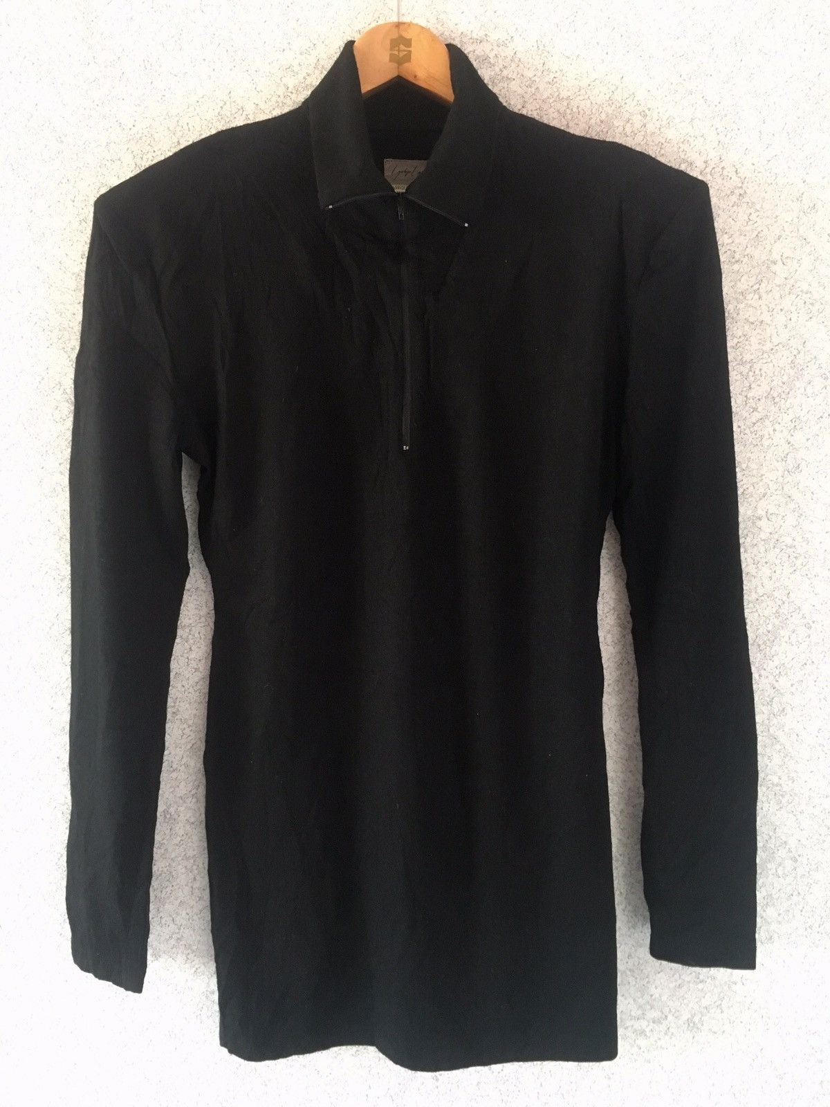 Yohji Yamamoto Yohji Yamamoto Black Minimalist Plain Zip up signature tag Size M / US 6-8 / IT 42-44 - 2 Thumbnail
