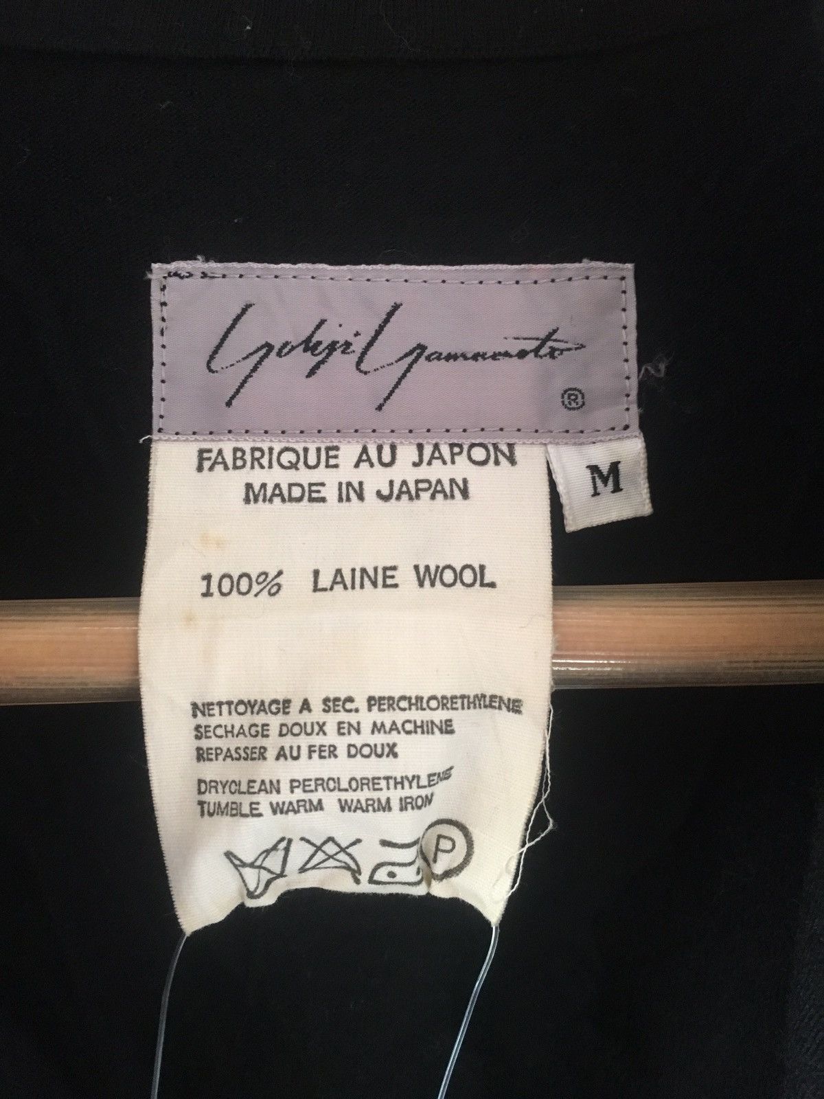 Yohji Yamamoto Yohji Yamamoto Black Minimalist Plain Zip up signature tag Size M / US 6-8 / IT 42-44 - 3 Thumbnail