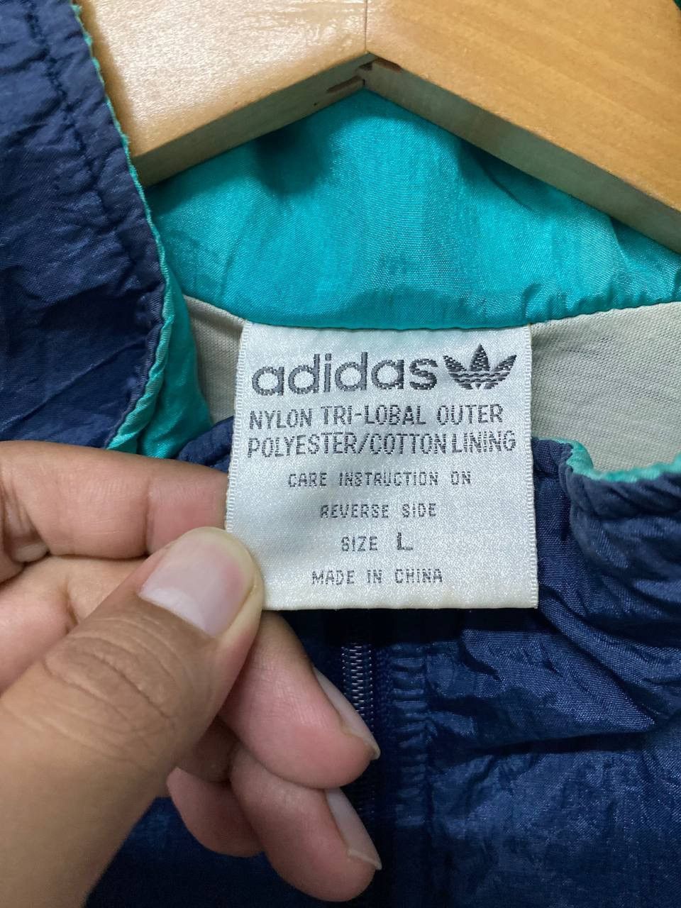 Adidas Vintage 90s Adidas jacket Logo on sleeves Size US L / EU 52-54 / 3 - 5 Thumbnail