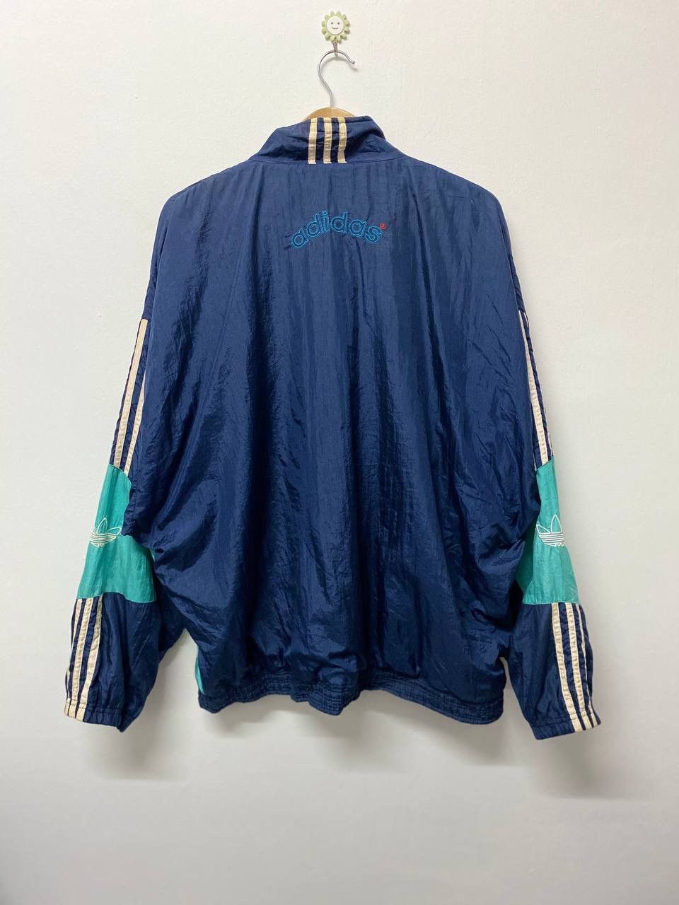 Adidas Vintage 90s Adidas jacket Logo on sleeves Size US L / EU 52-54 / 3 - 2 Thumbnail