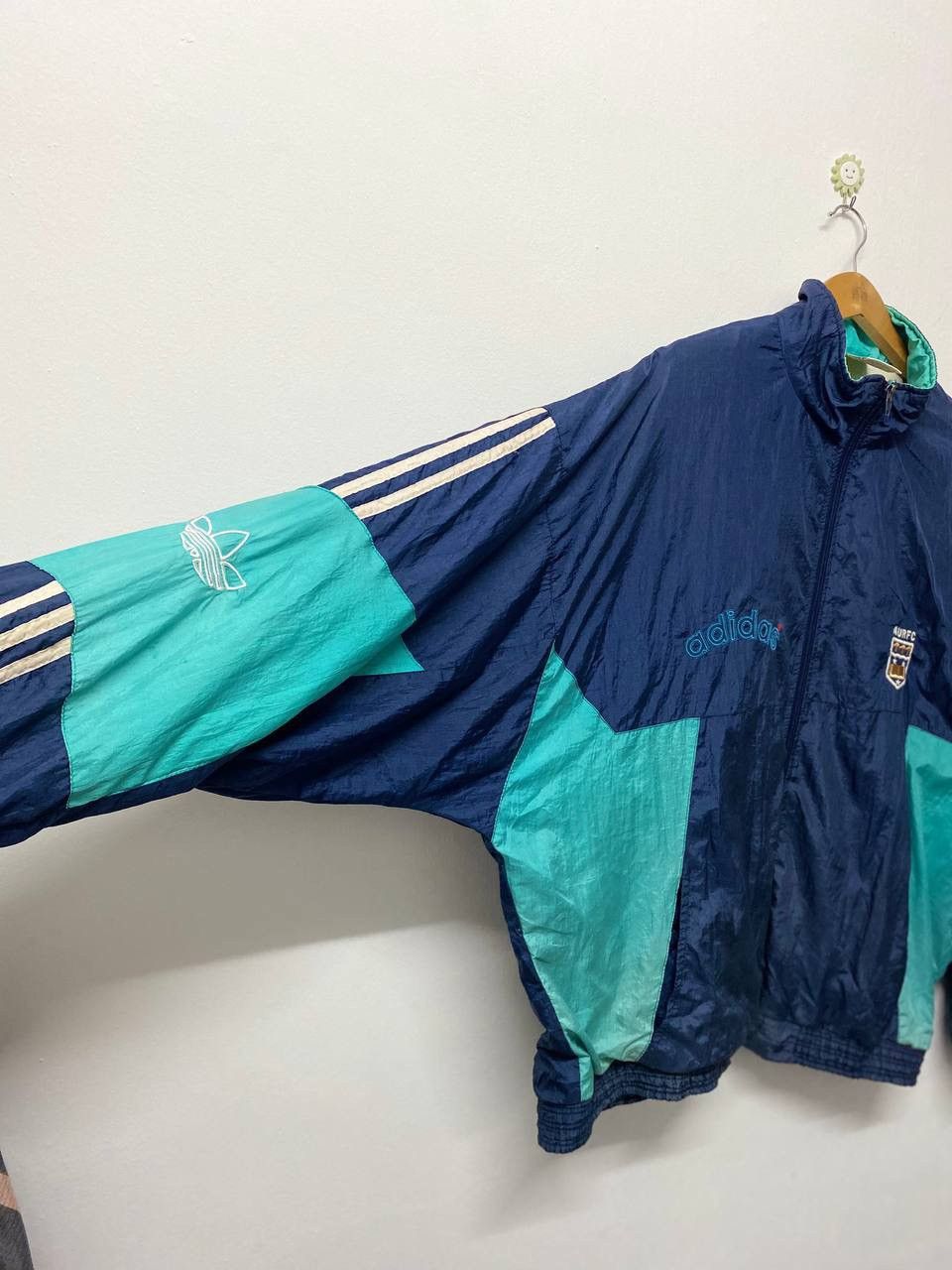 Adidas Vintage 90s Adidas jacket Logo on sleeves Size US L / EU 52-54 / 3 - 7 Thumbnail