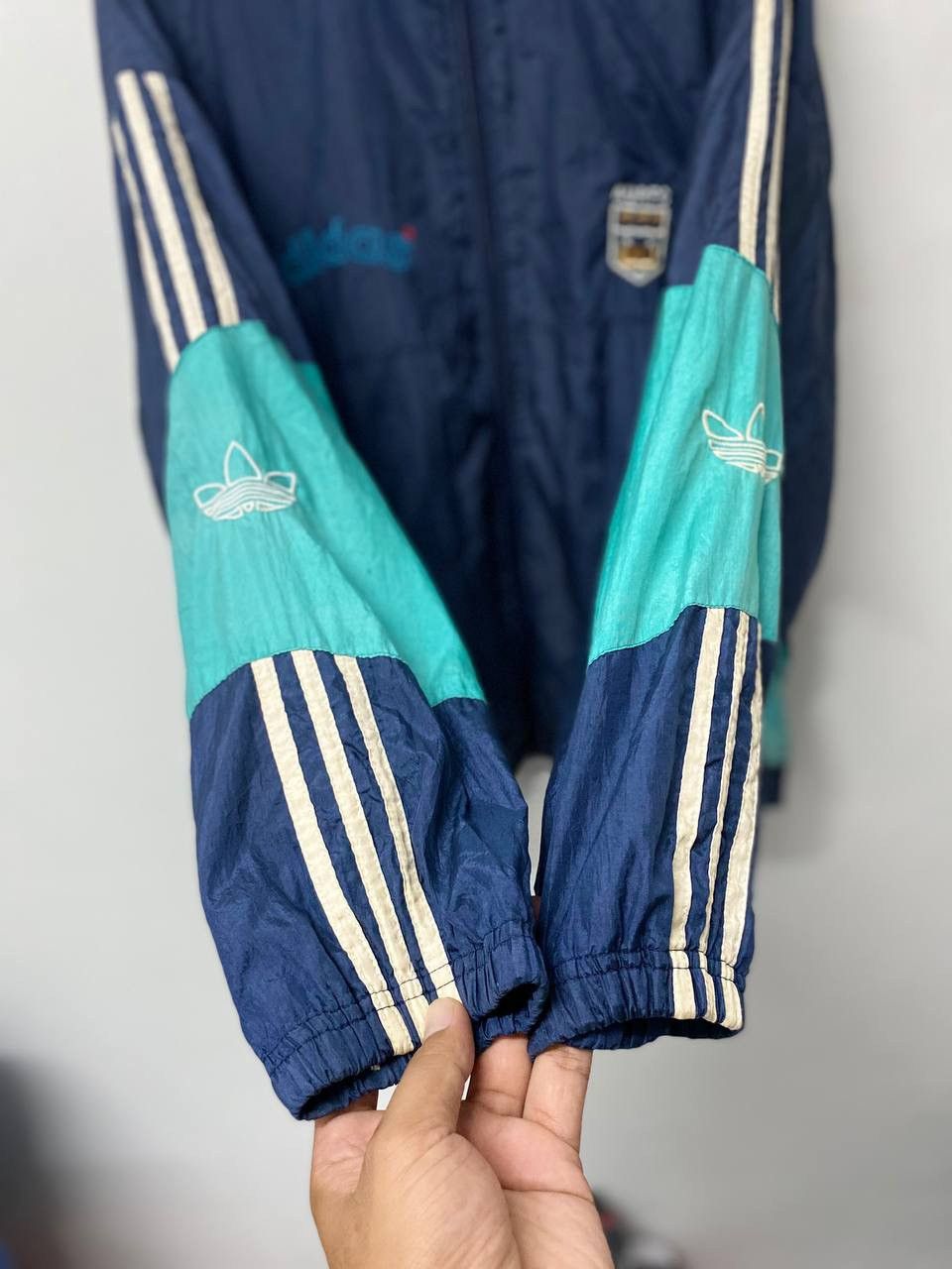 Adidas Vintage 90s Adidas jacket Logo on sleeves Size US L / EU 52-54 / 3 - 6 Thumbnail