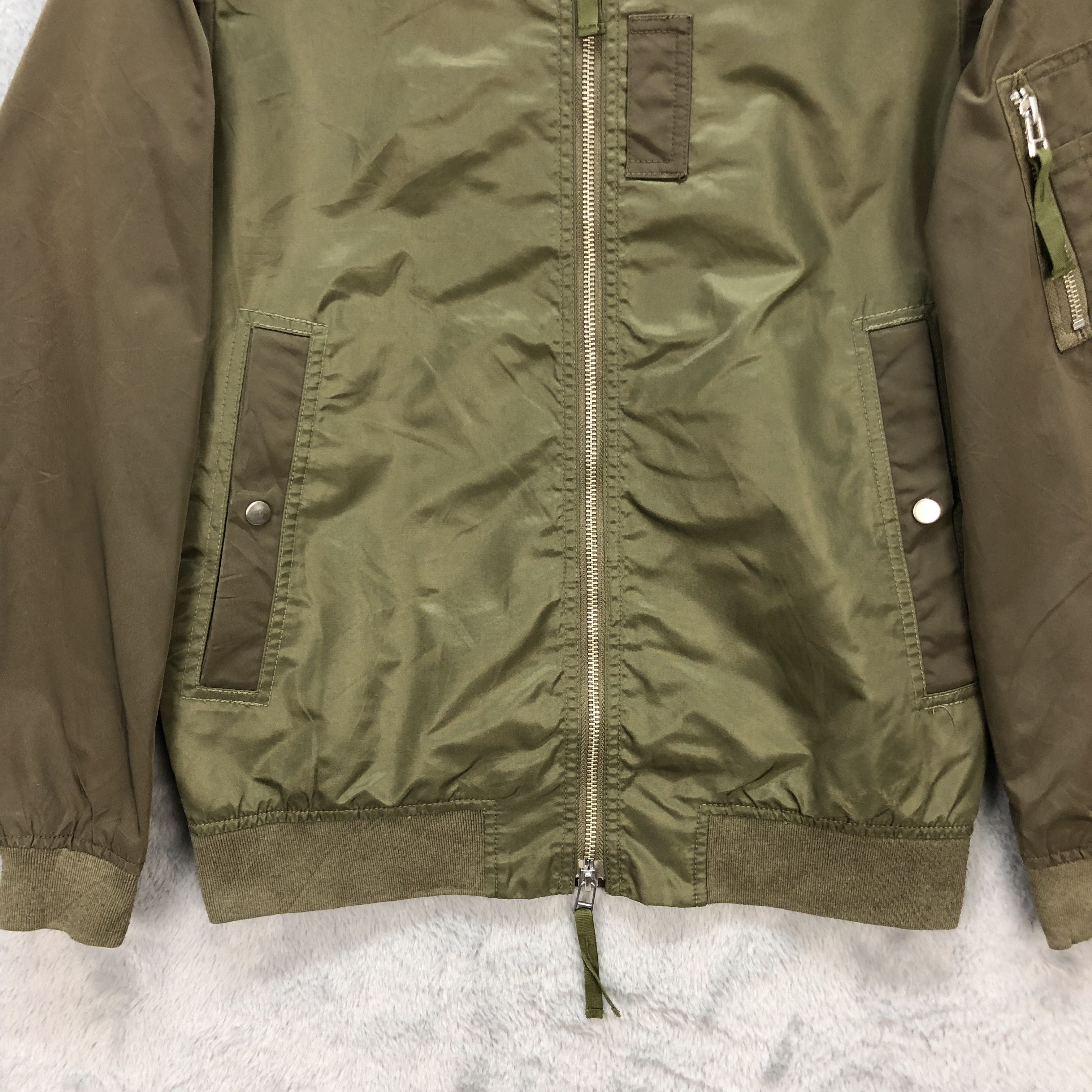 Edifice Japan 417 BY EDIFICE OLIVE GREEN BOMBER JACKET #5886-212 Size US S / EU 44-46 / 1 - 3 Thumbnail