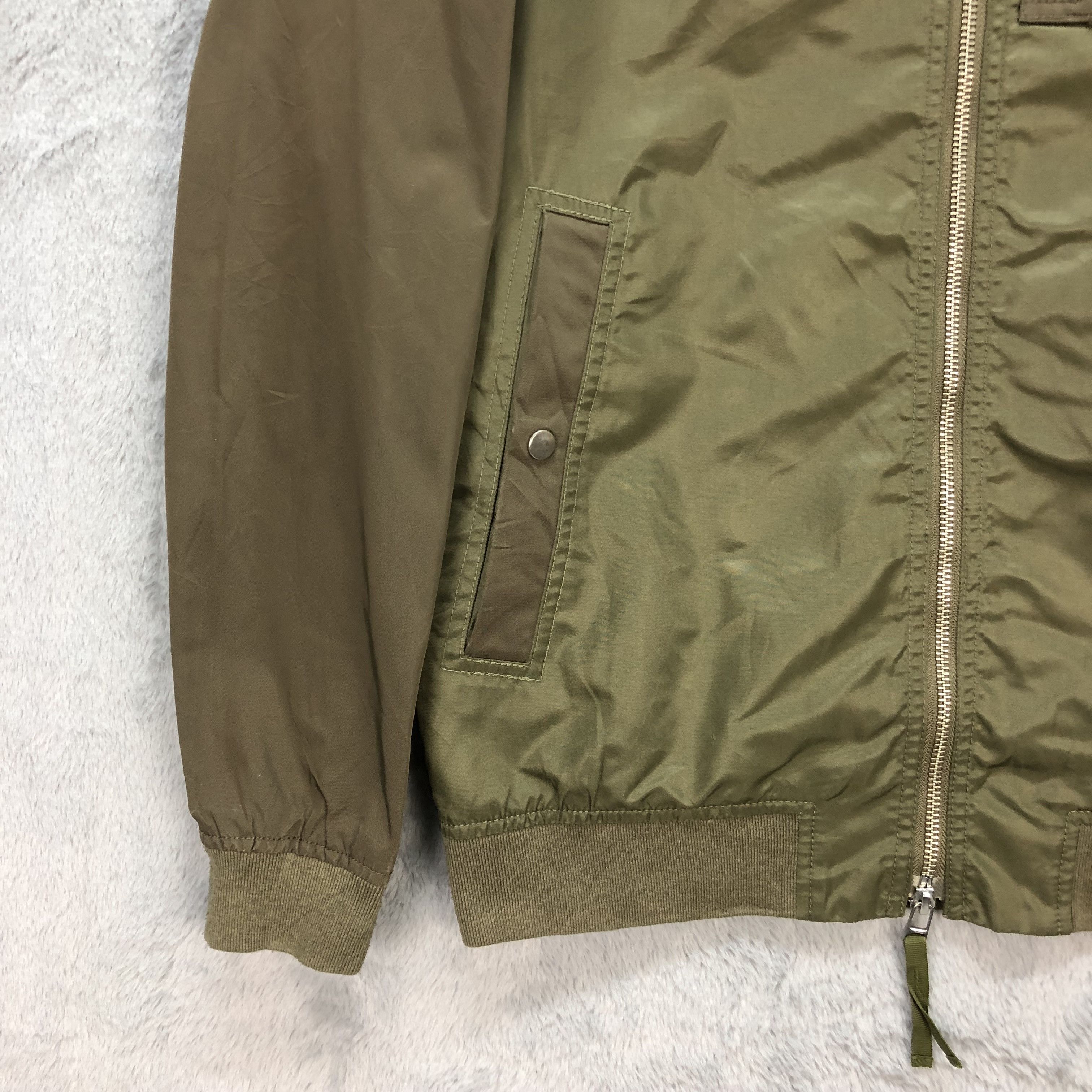 Edifice Japan 417 BY EDIFICE OLIVE GREEN BOMBER JACKET #5886-212 Size US S / EU 44-46 / 1 - 4 Thumbnail
