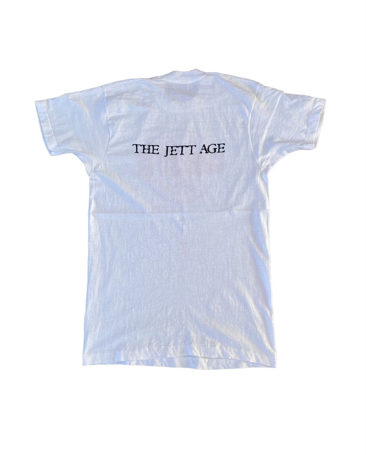 image of Band Tees x Rock T Shirt 80's Joan Jett Blackhearts Club Citta 1988 Concert Tee in White (Size Medi