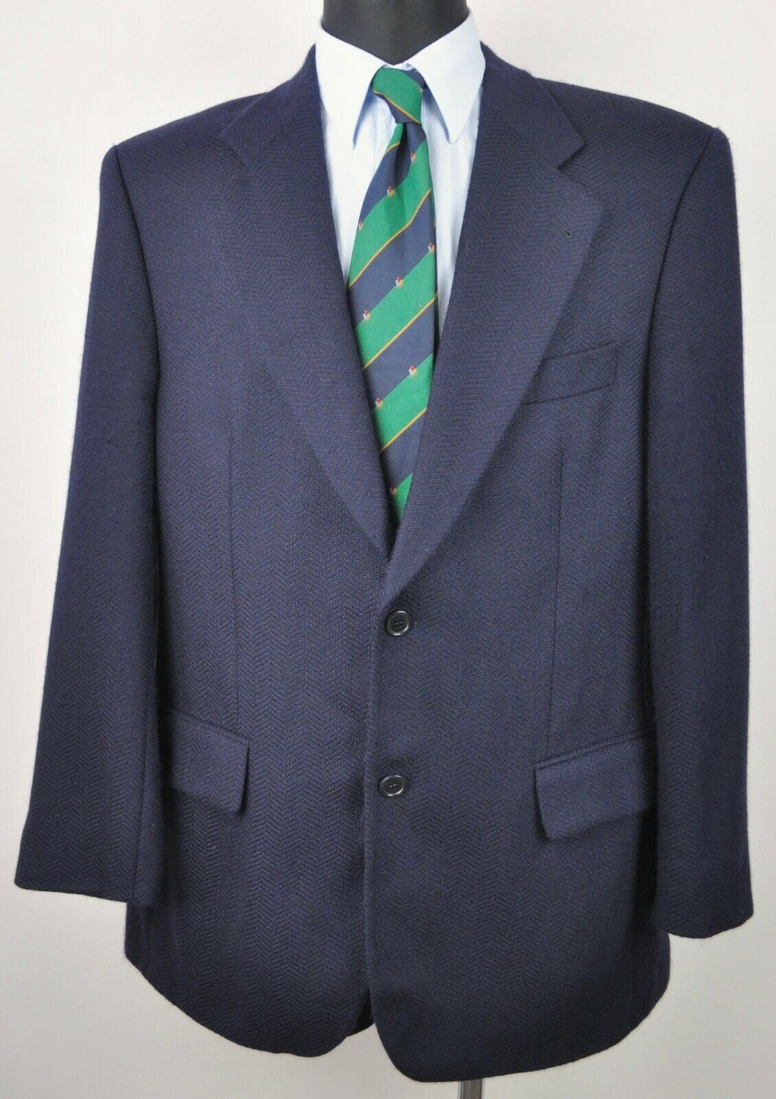 Valentino UOMO Blazer US 42 Wool Cashmere Herringbone Jacket Coat L Size 42R - 1 Thumbnail