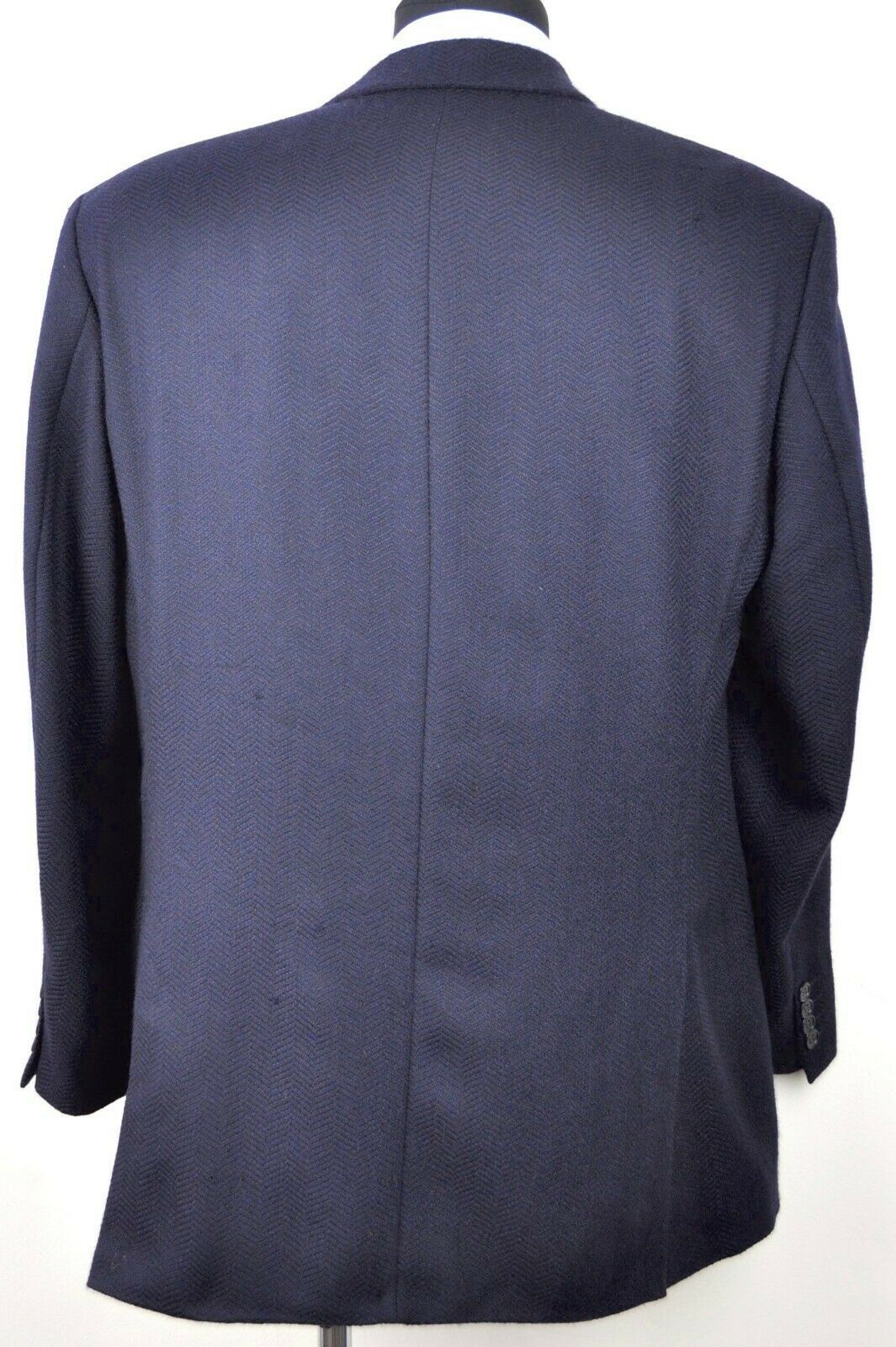 Valentino UOMO Blazer US 42 Wool Cashmere Herringbone Jacket Coat L Size 42R - 6 Thumbnail