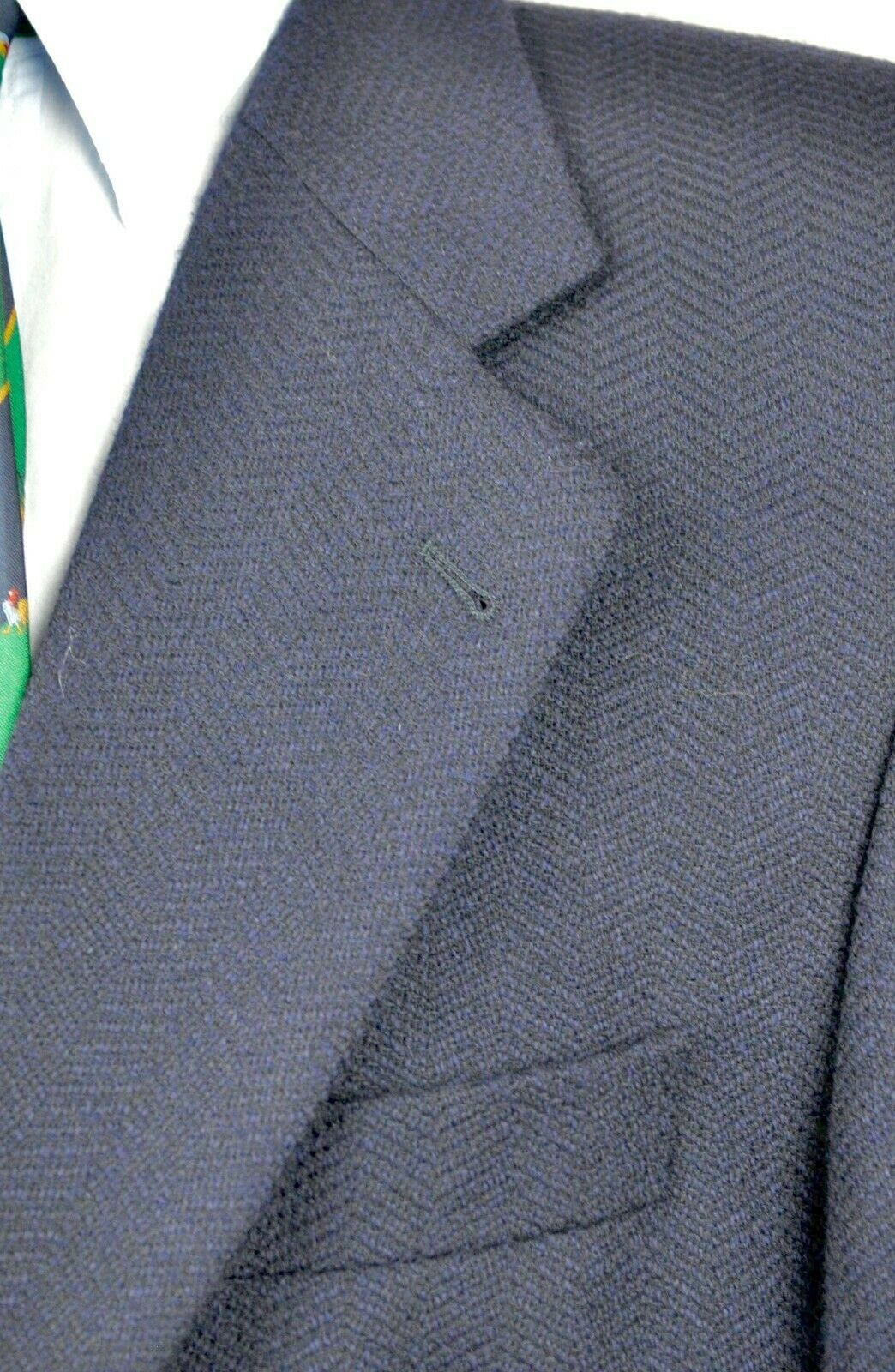 Valentino UOMO Blazer US 42 Wool Cashmere Herringbone Jacket Coat L Size 42R - 3 Thumbnail