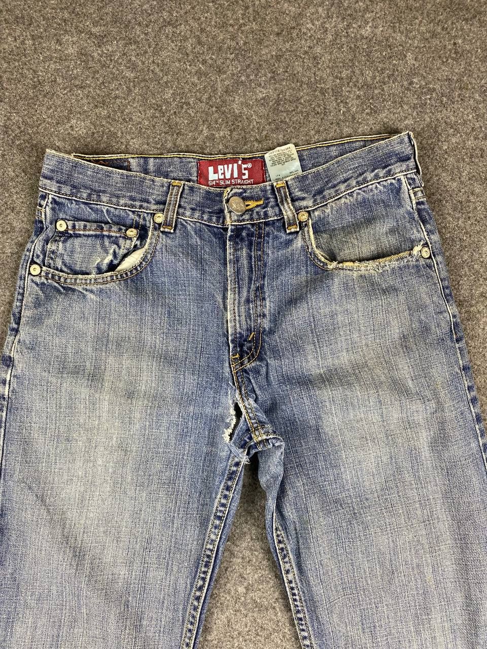 Levi's vintage levis 514 slim straight distressed denim Size US 31 - 8 Thumbnail