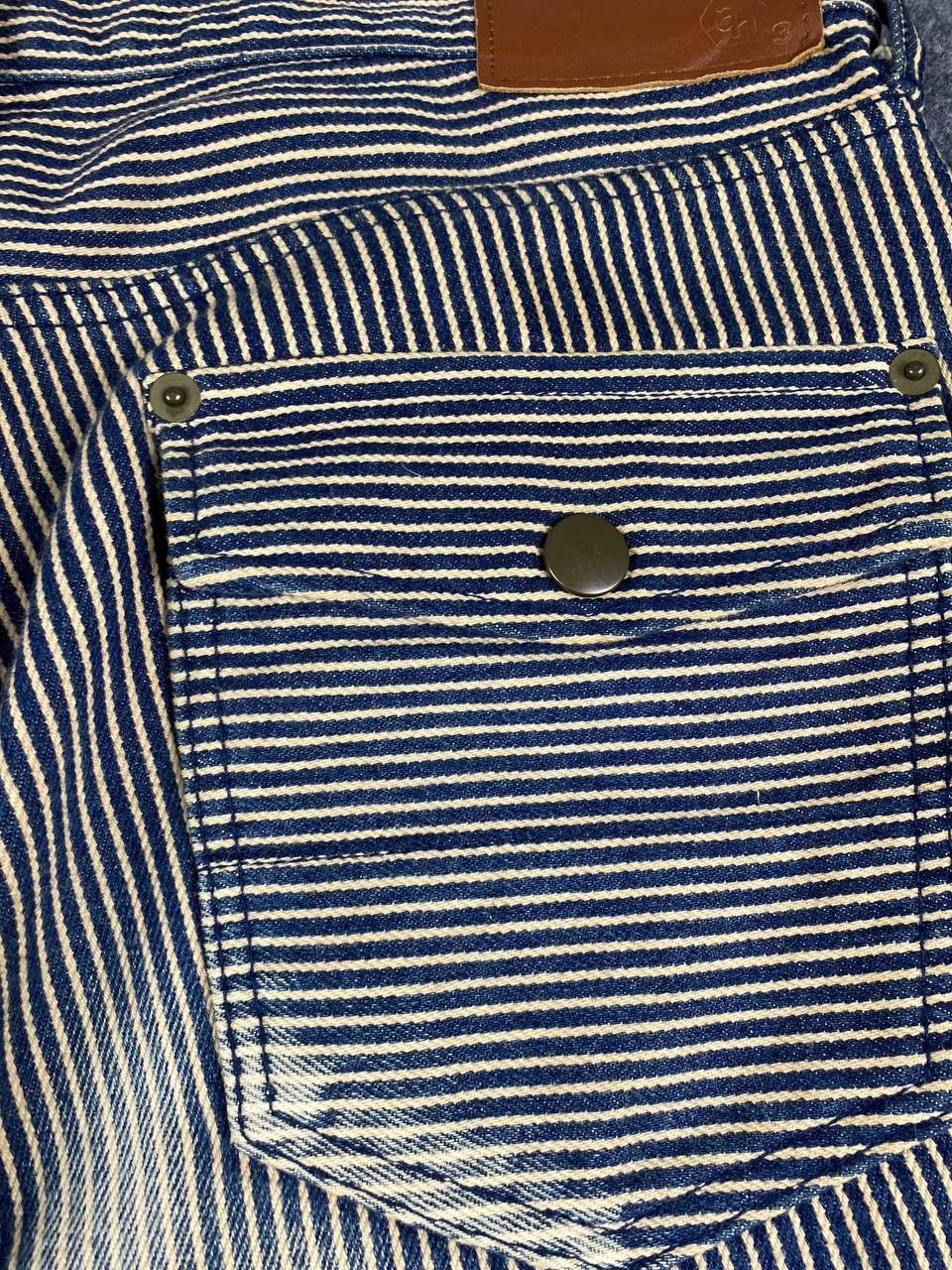 ABAHOUSE vintage abahouse hickory stripe denim nice design Size US 33 - 6 Thumbnail