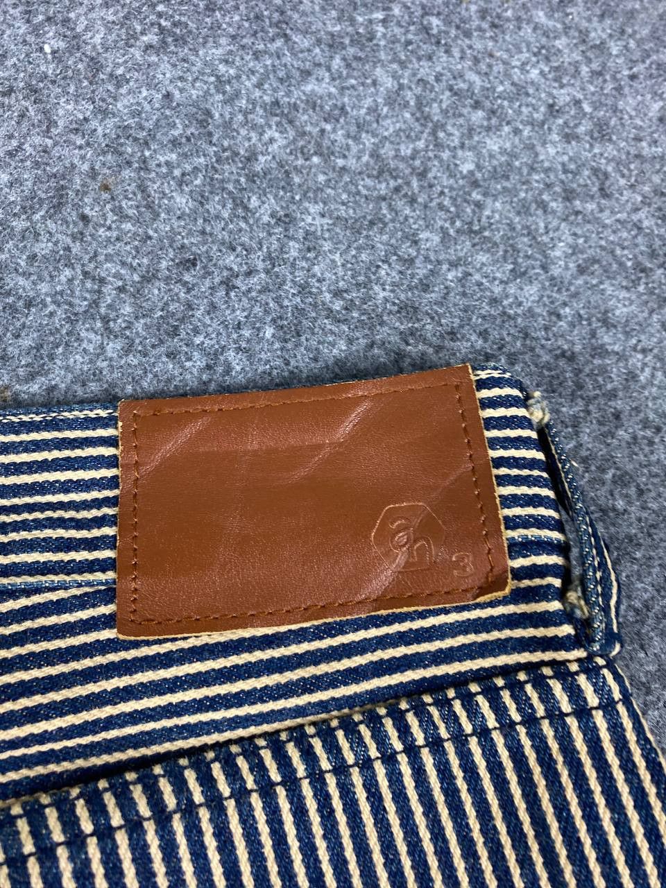 ABAHOUSE vintage abahouse hickory stripe denim nice design Size US 33 - 7 Thumbnail