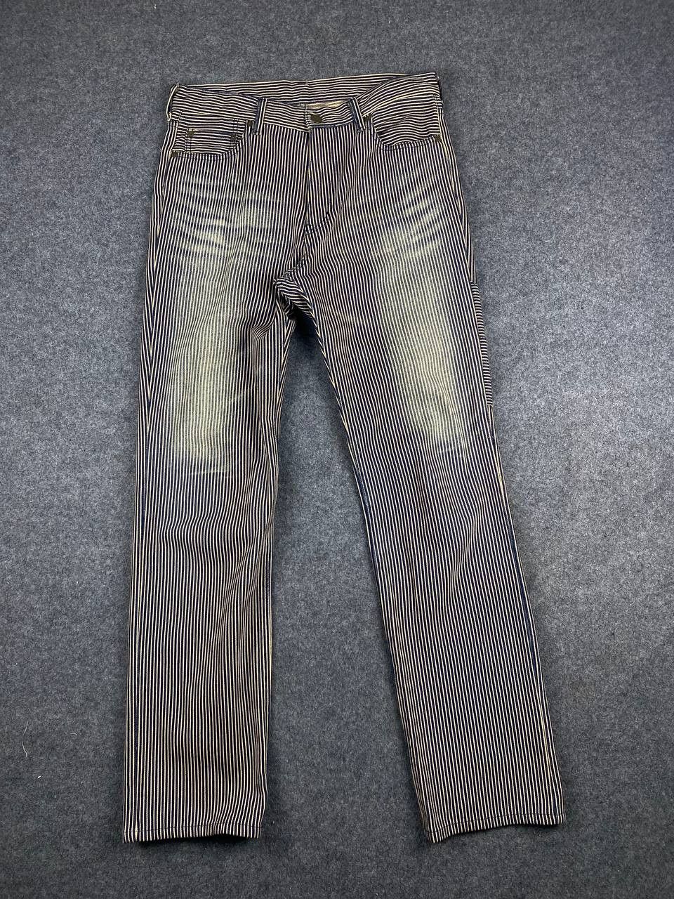 ABAHOUSE vintage abahouse hickory stripe denim nice design Size US 33 - 10 Thumbnail