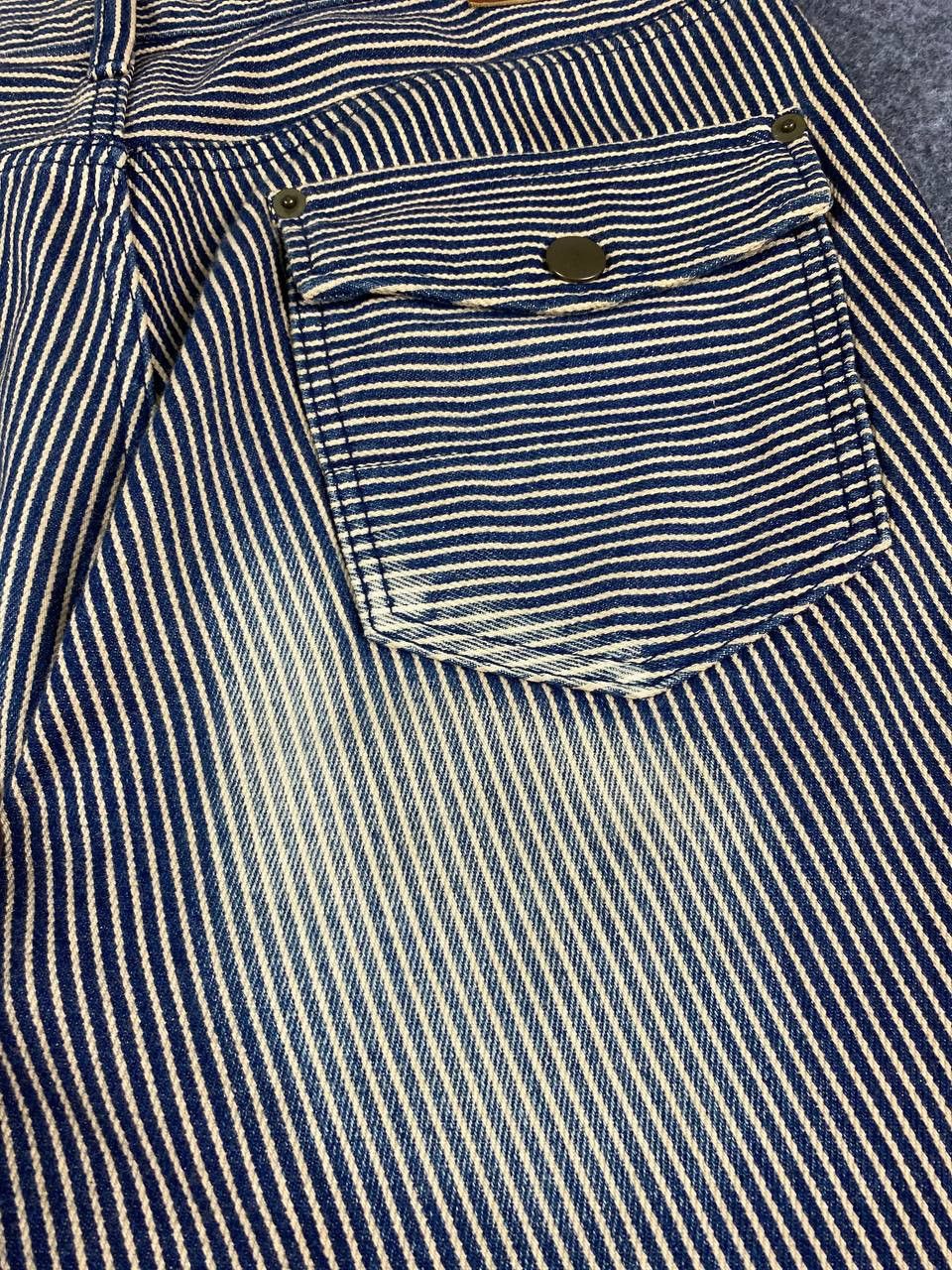 ABAHOUSE vintage abahouse hickory stripe denim nice design Size US 33 - 4 Thumbnail