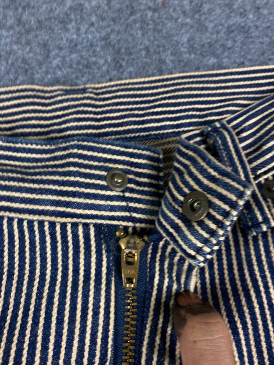 ABAHOUSE vintage abahouse hickory stripe denim nice design Size US 33 - 13 Thumbnail