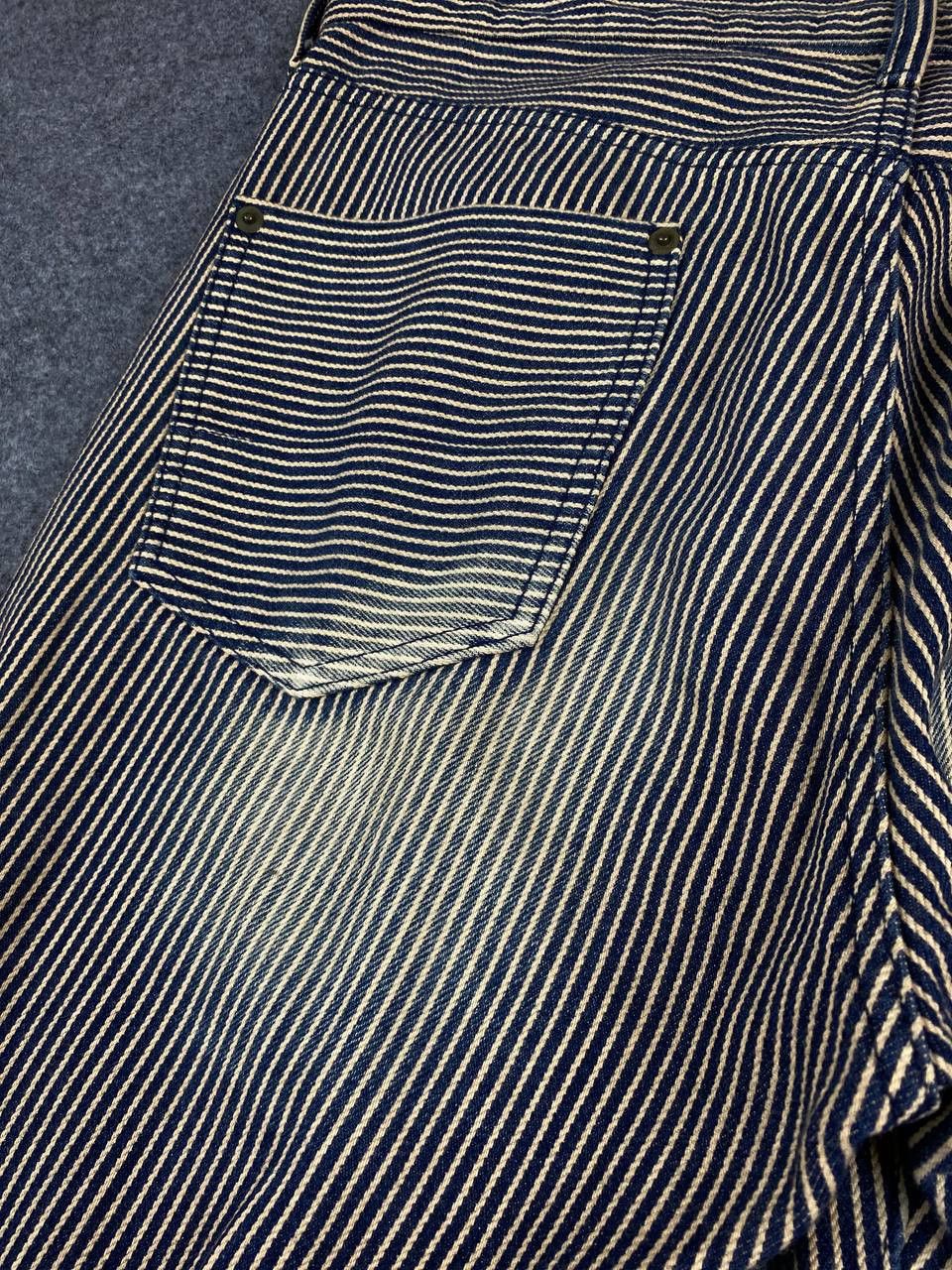 ABAHOUSE vintage abahouse hickory stripe denim nice design Size US 33 - 5 Thumbnail