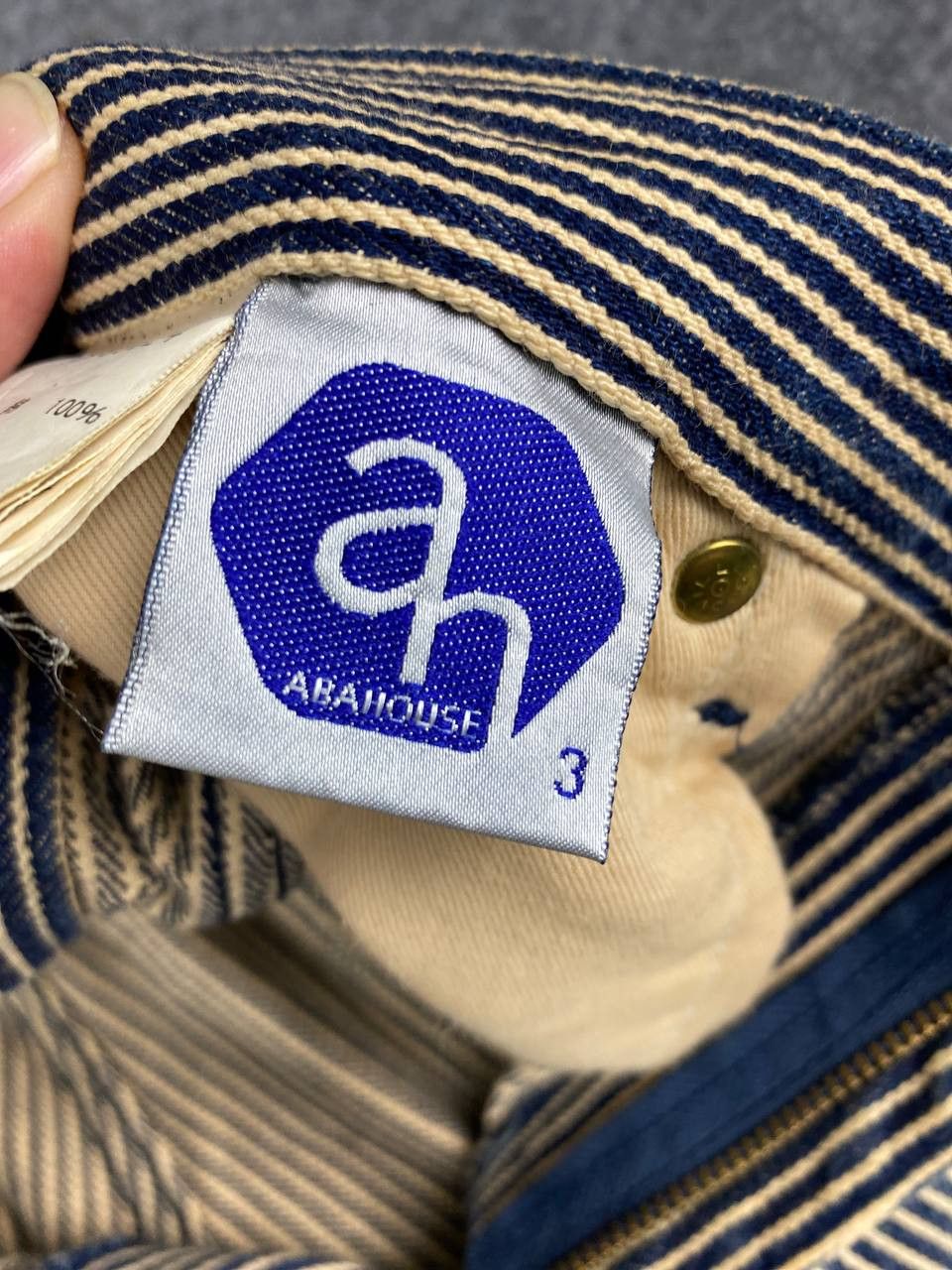 ABAHOUSE vintage abahouse hickory stripe denim nice design Size US 33 - 15 Thumbnail