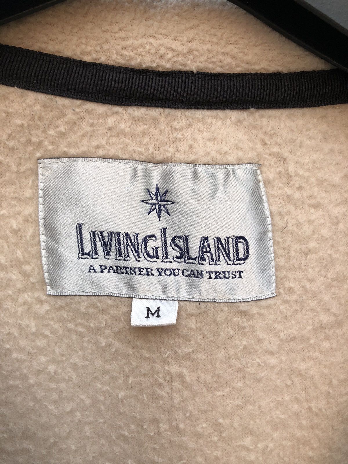 Japanese Brand Vintage 80's Fleece Zipper Sweater by Living Island Size US M / EU 48-50 / 2 - 10 Thumbnail