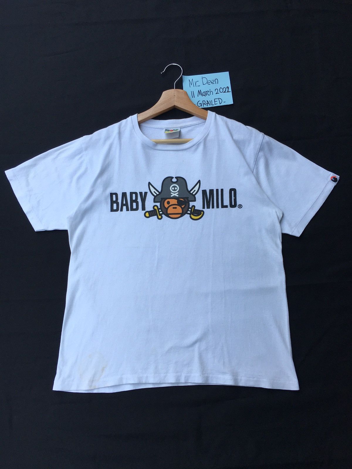 Bape Rare Bape Baby Milo Pirate Tshirt Size US M / EU 48-50 / 2 - 2 Thumbnail
