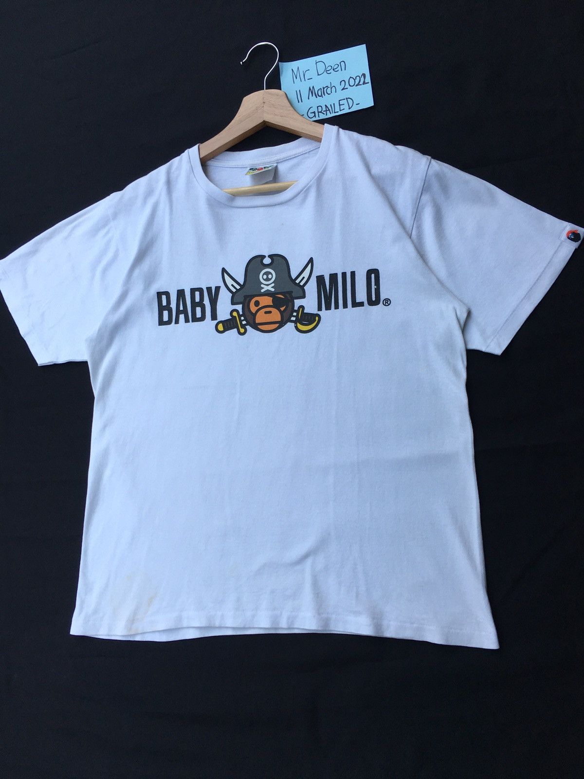 Bape Rare Bape Baby Milo Pirate Tshirt Size US M / EU 48-50 / 2 - 4 Thumbnail