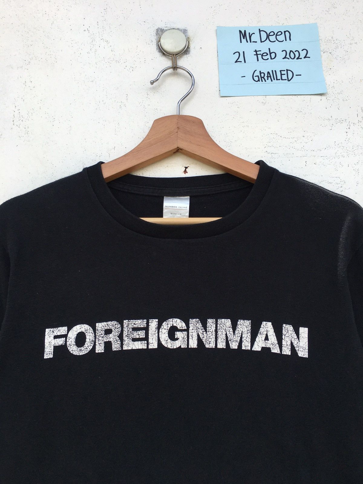 Number (N)ine Rare Vintage Number Nine Foreignman Tshirt Size US M / EU 48-50 / 2 - 6 Thumbnail
