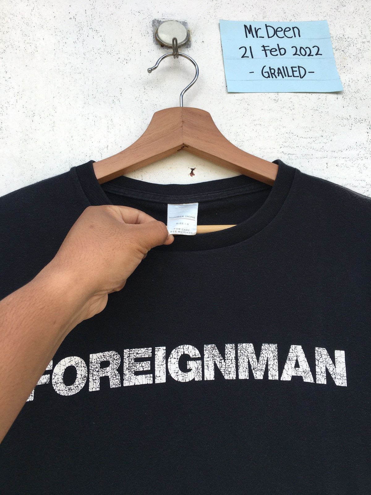 Number (N)ine Rare Vintage Number Nine Foreignman Tshirt Size US M / EU 48-50 / 2 - 7 Thumbnail
