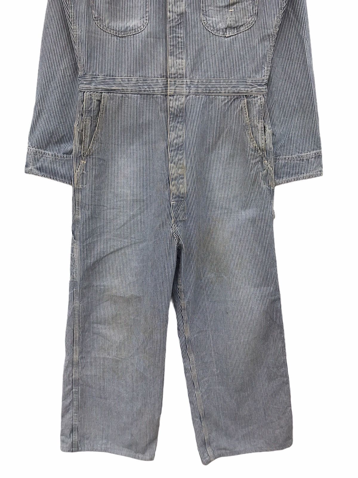 Warehouse Vintage Warehouse Hickory Stripe Wabash Overall Size US 33 - 3 Thumbnail