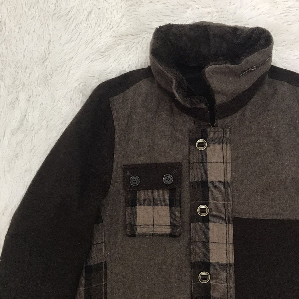 Japanese Brand TK Takeo Kikuchi Mix Block Colour Style Jacket Size US M / EU 48-50 / 2 - 3 Thumbnail