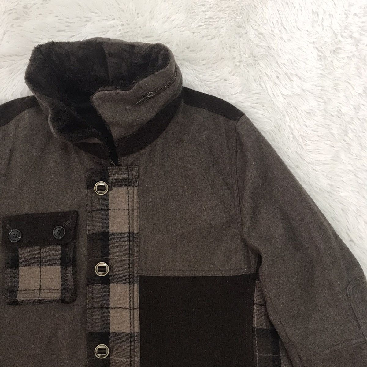 Japanese Brand TK Takeo Kikuchi Mix Block Colour Style Jacket Size US M / EU 48-50 / 2 - 4 Thumbnail