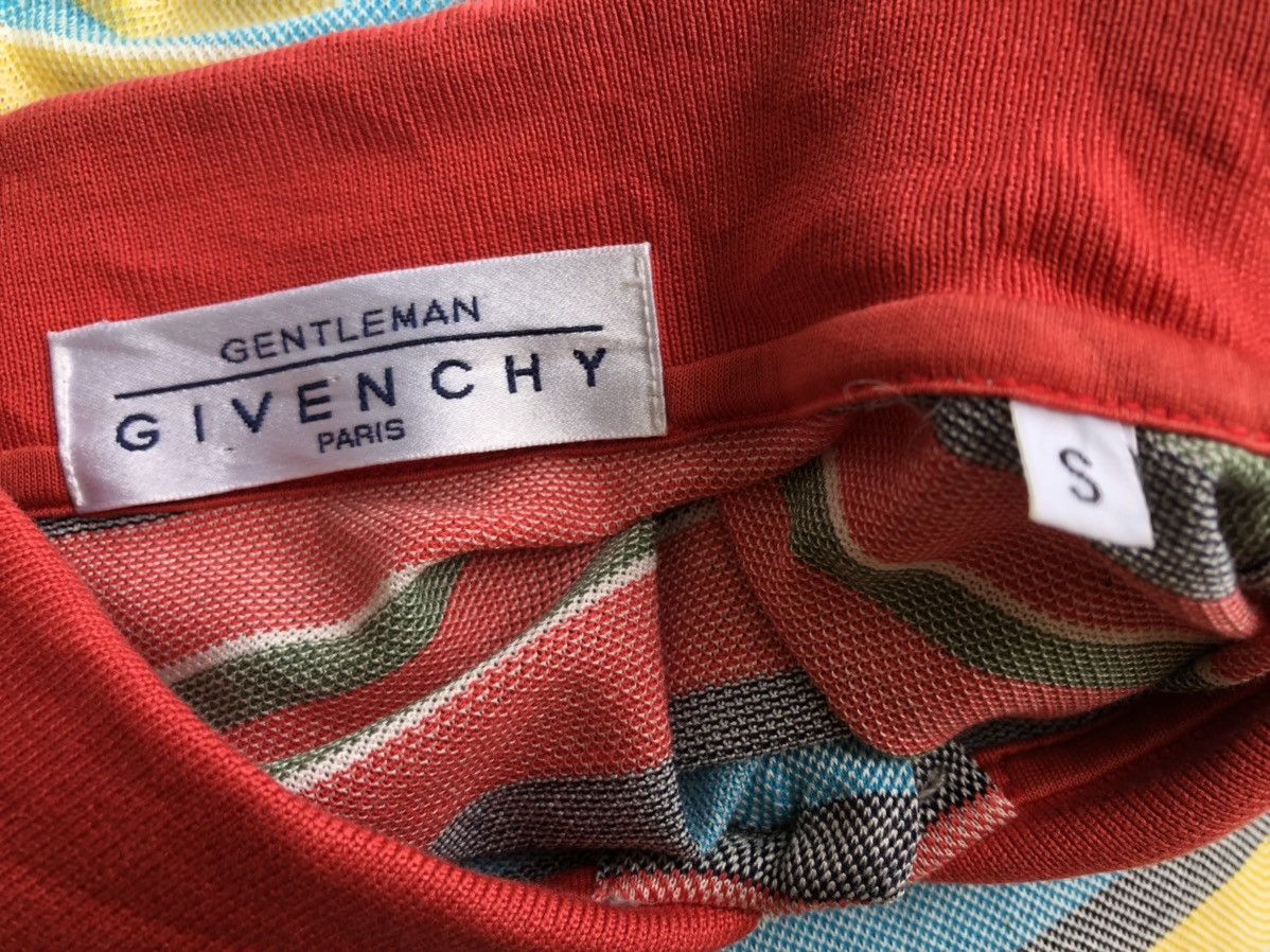 Givenchy Vintage Givenchy Paris Striped Soft Cotton Polo Shirt Size US S / EU 44-46 / 1 - 10 Thumbnail