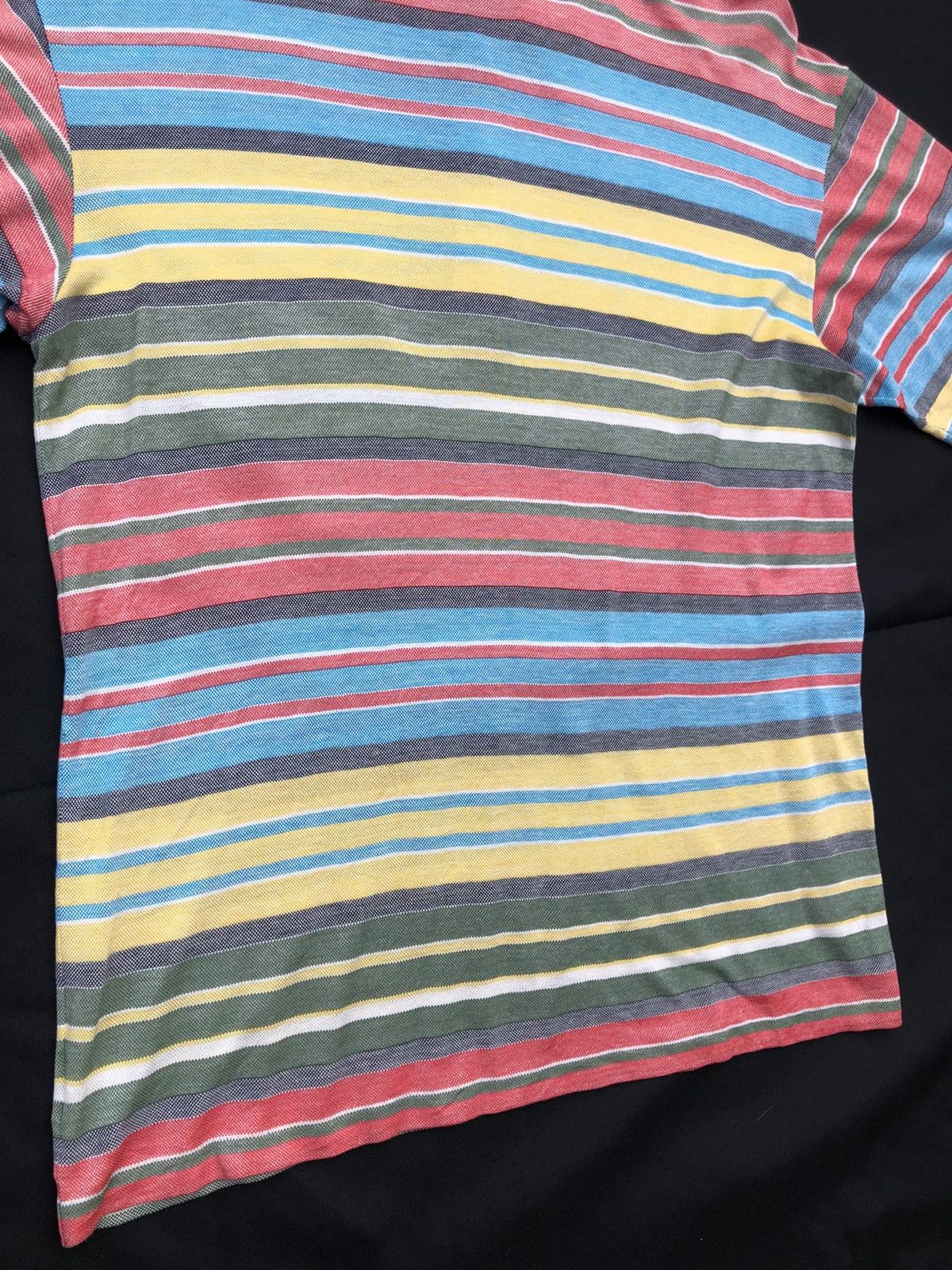 Givenchy Vintage Givenchy Paris Striped Soft Cotton Polo Shirt Size US S / EU 44-46 / 1 - 9 Thumbnail