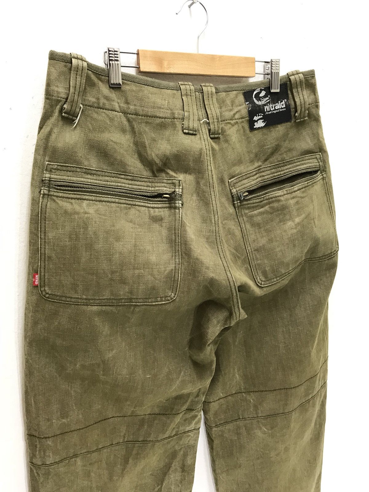 Japanese Brand Made in Japan Nitraid Denim Pant Baggy Wide Tapered Size US 32 / EU 48 - 10 Thumbnail