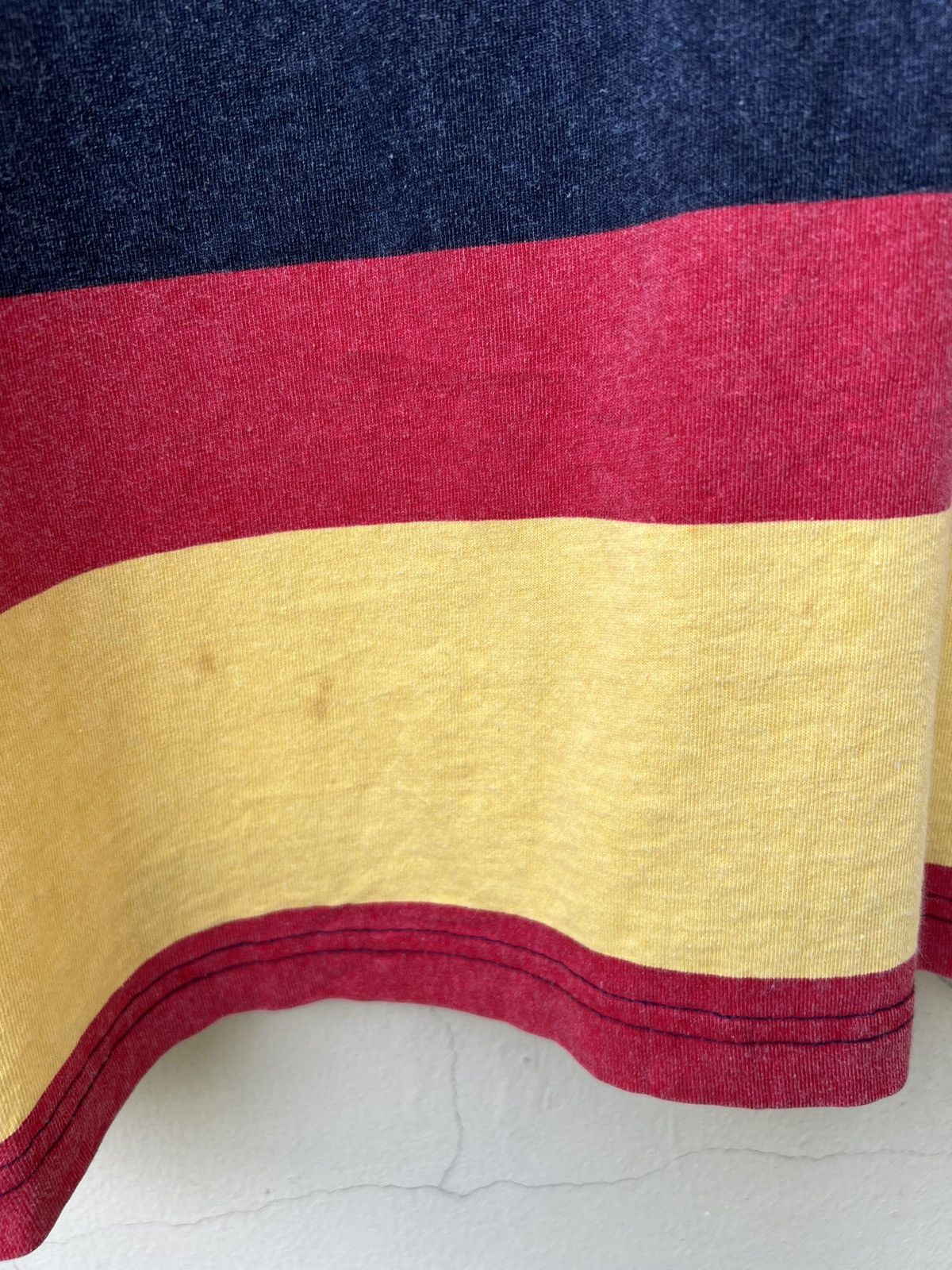 Vintage VTG 90s E.n.u.f. Internationale Border Striped Oversize tees Size US L / EU 52-54 / 3 - 4 Thumbnail