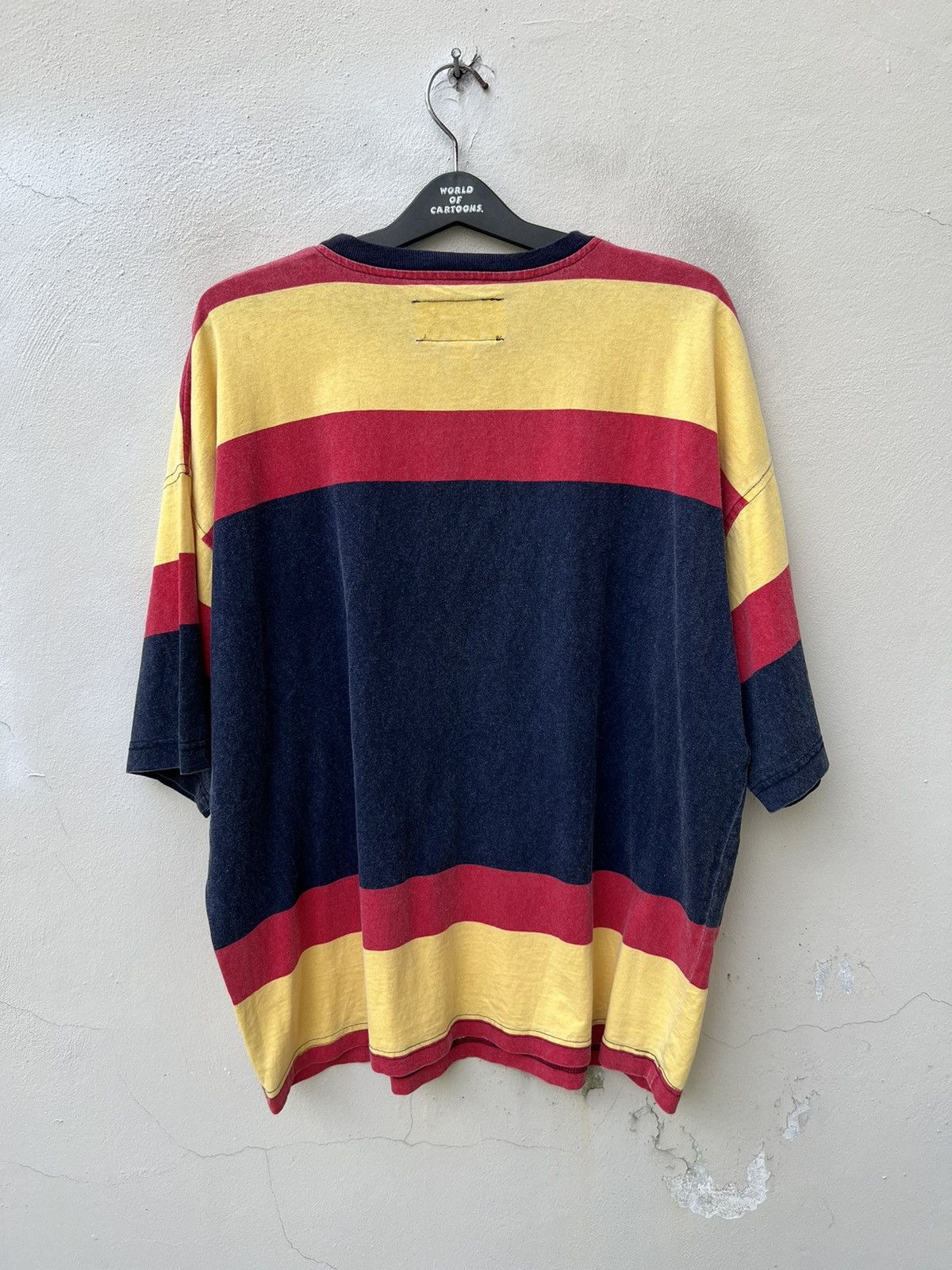 Vintage VTG 90s E.n.u.f. Internationale Border Striped Oversize tees Size US L / EU 52-54 / 3 - 7 Thumbnail