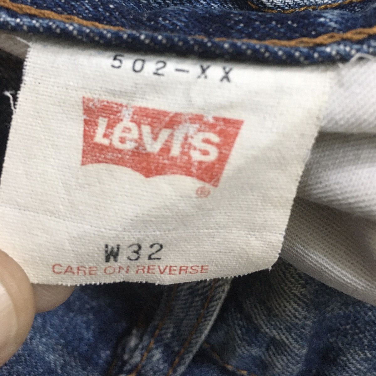 Levi's Vintage Clothing × Vintage Vintage LEVIS Lot 502 xx Denim Jeans Distressed Red Line Size US 32 / EU 48 - 12 Thumbnail