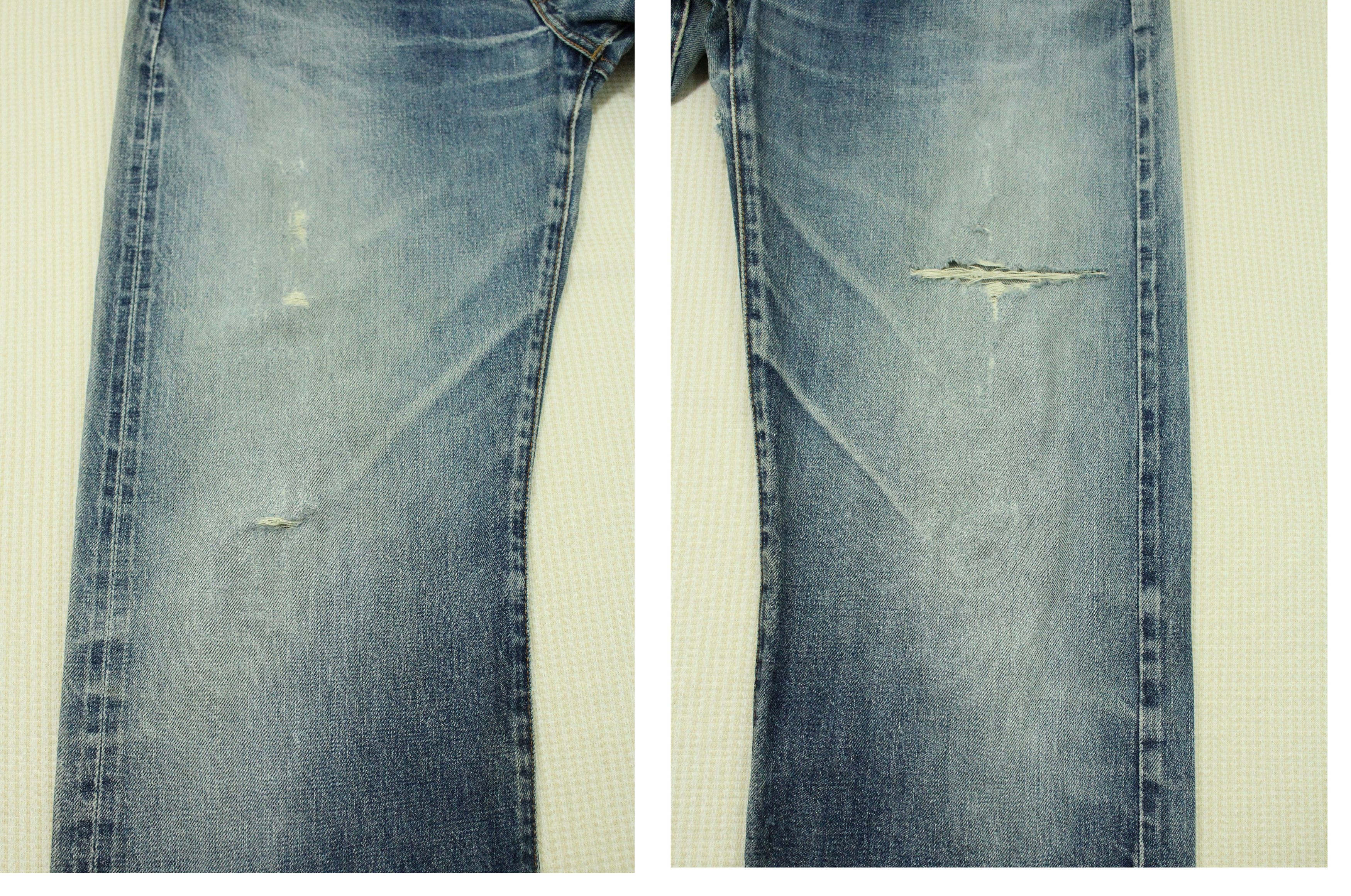 Levi's Vintage Clothing × Vintage Vintage LEVIS Lot 502 xx Denim Jeans Distressed Red Line Size US 32 / EU 48 - 4 Thumbnail