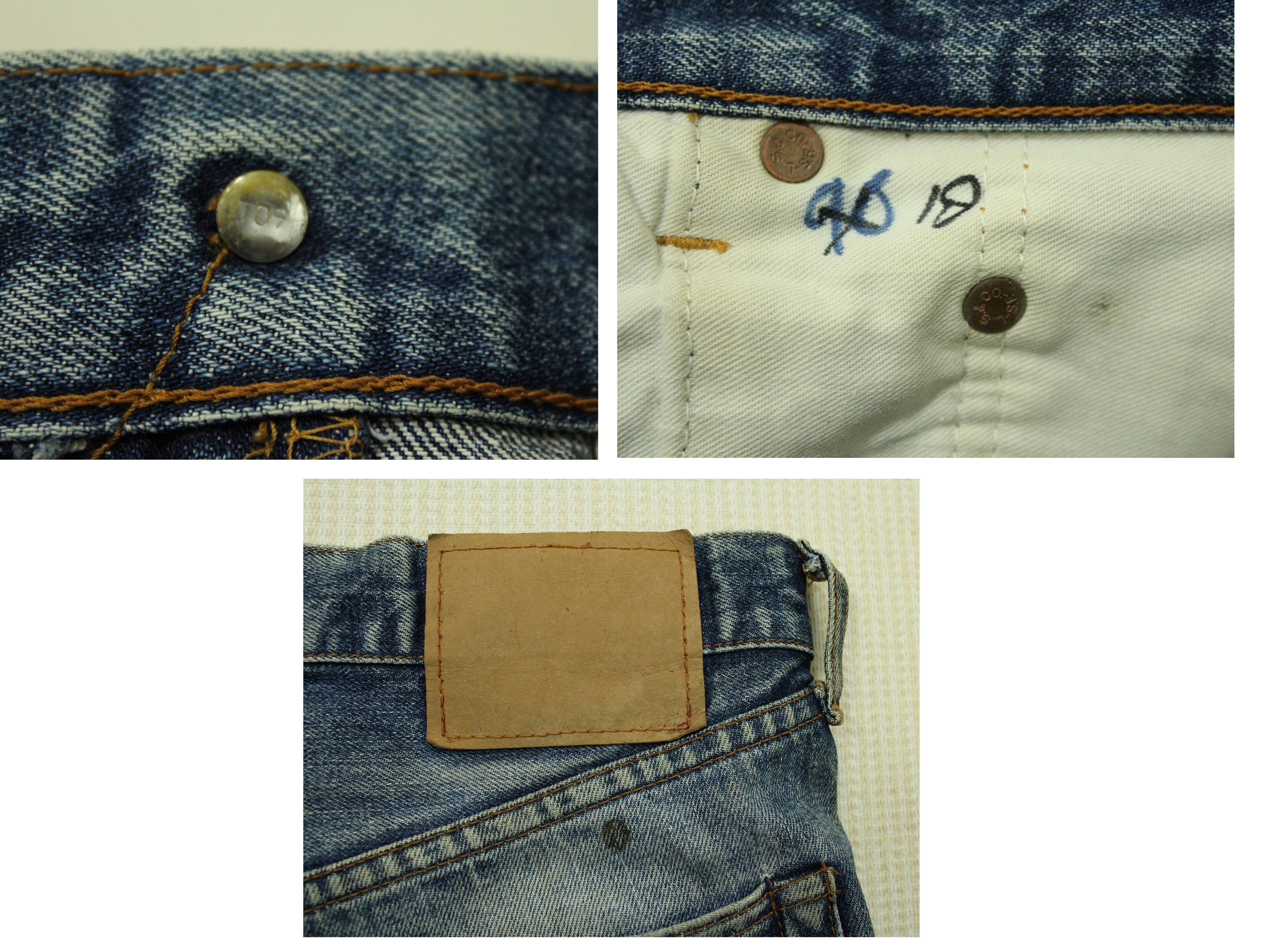 Levi's Vintage Clothing × Vintage Vintage LEVIS Lot 502 xx Denim Jeans Distressed Red Line Size US 32 / EU 48 - 9 Thumbnail