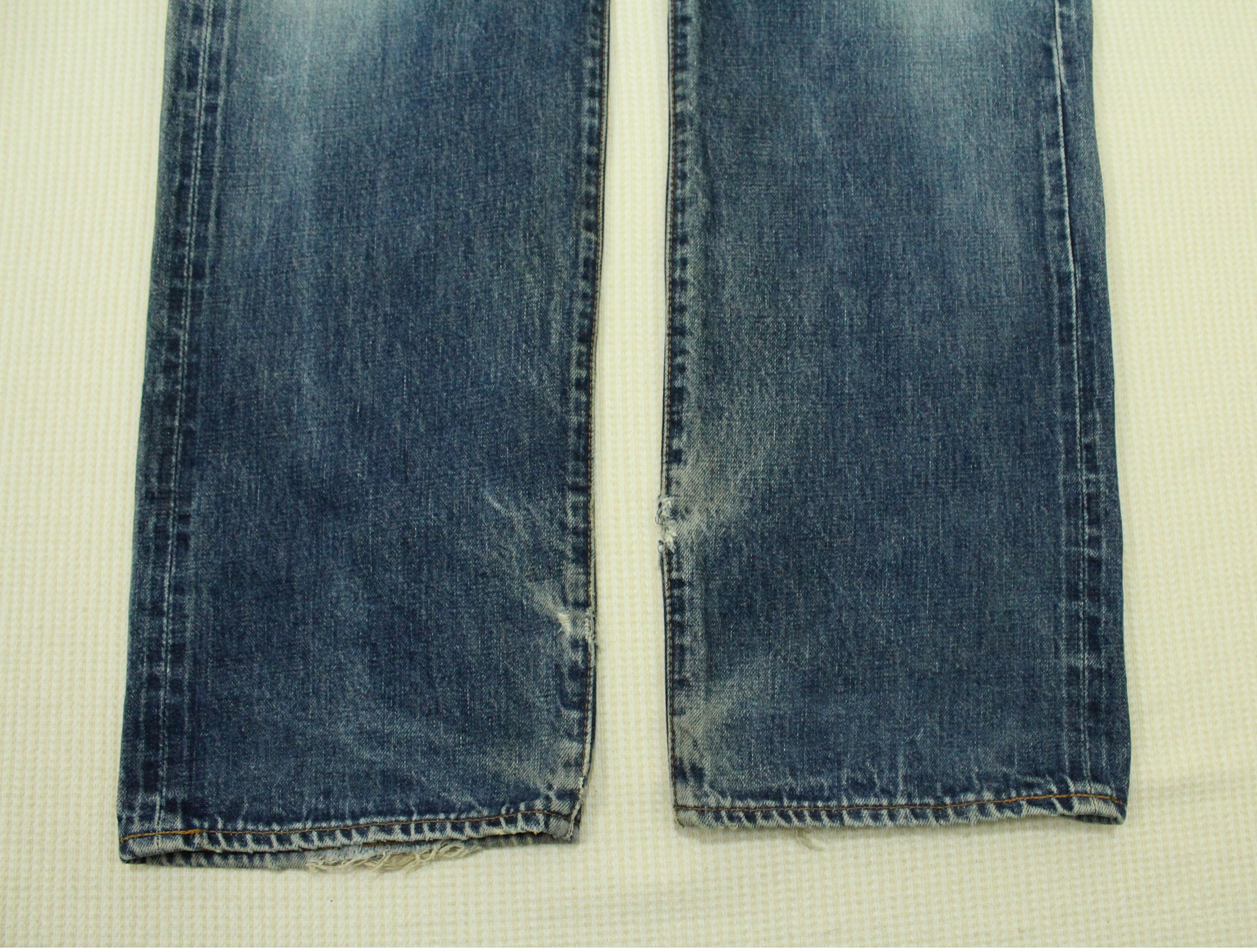 Levi's Vintage Clothing × Vintage Vintage LEVIS Lot 502 xx Denim Jeans Distressed Red Line Size US 32 / EU 48 - 5 Thumbnail