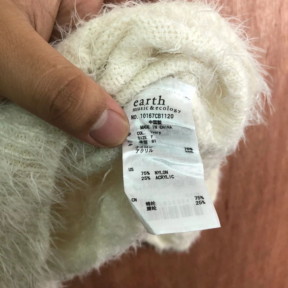 Homespun Knitwear Earth Music Econology Shag Shaggy Fur Mohair Knitwear #6592 Size US S / EU 44-46 / 1 - 5 Thumbnail