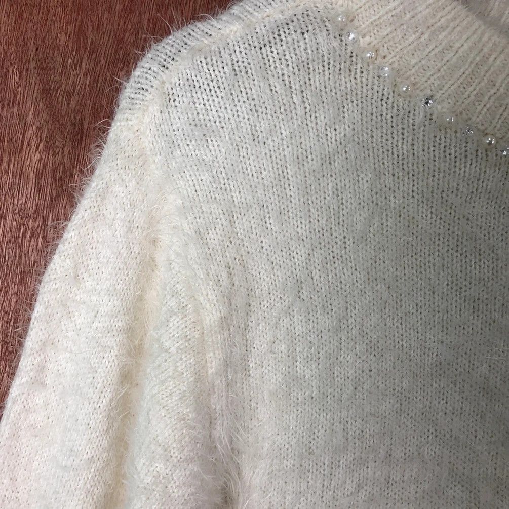 Homespun Knitwear Earth Music Econology Shag Shaggy Fur Mohair Knitwear #6592 Size US S / EU 44-46 / 1 - 6 Thumbnail