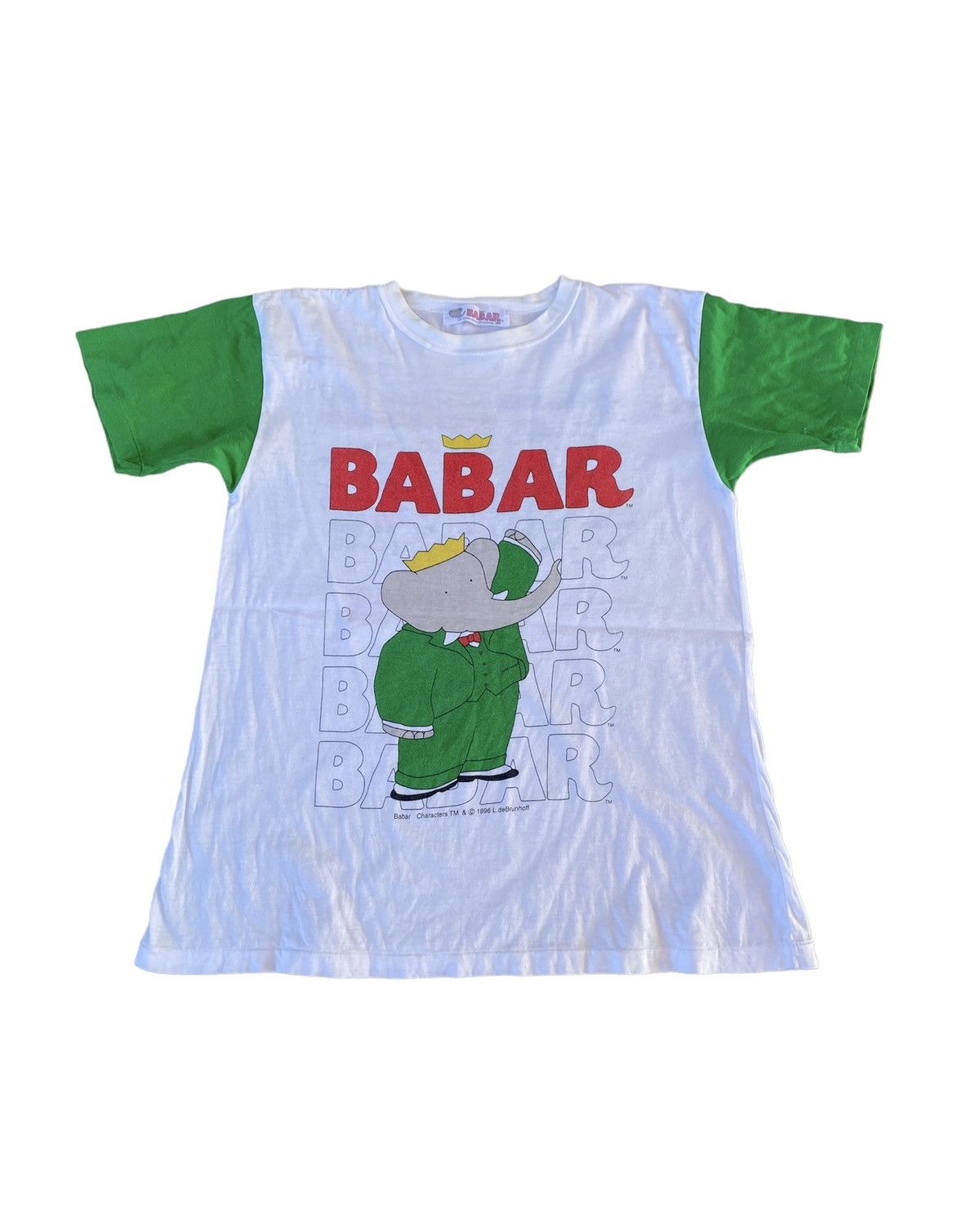 Vintage 1996 Babar The Elephant Cartoon Tee