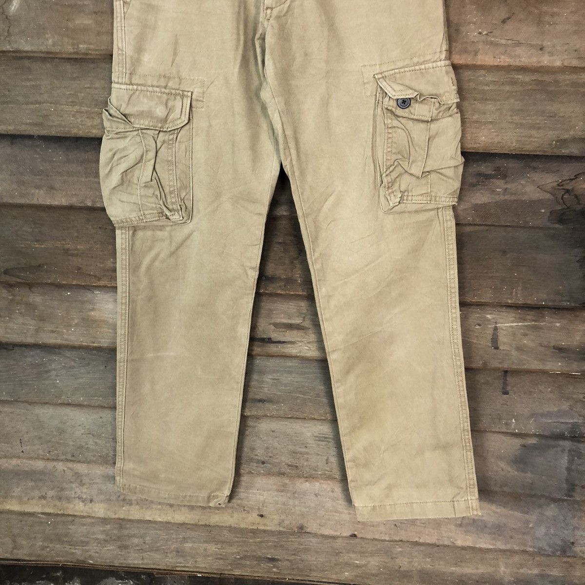 Japanese Brand Old Navy Brown multipocket tactical Cargo Pants #5888 Size US 29 - 3 Thumbnail
