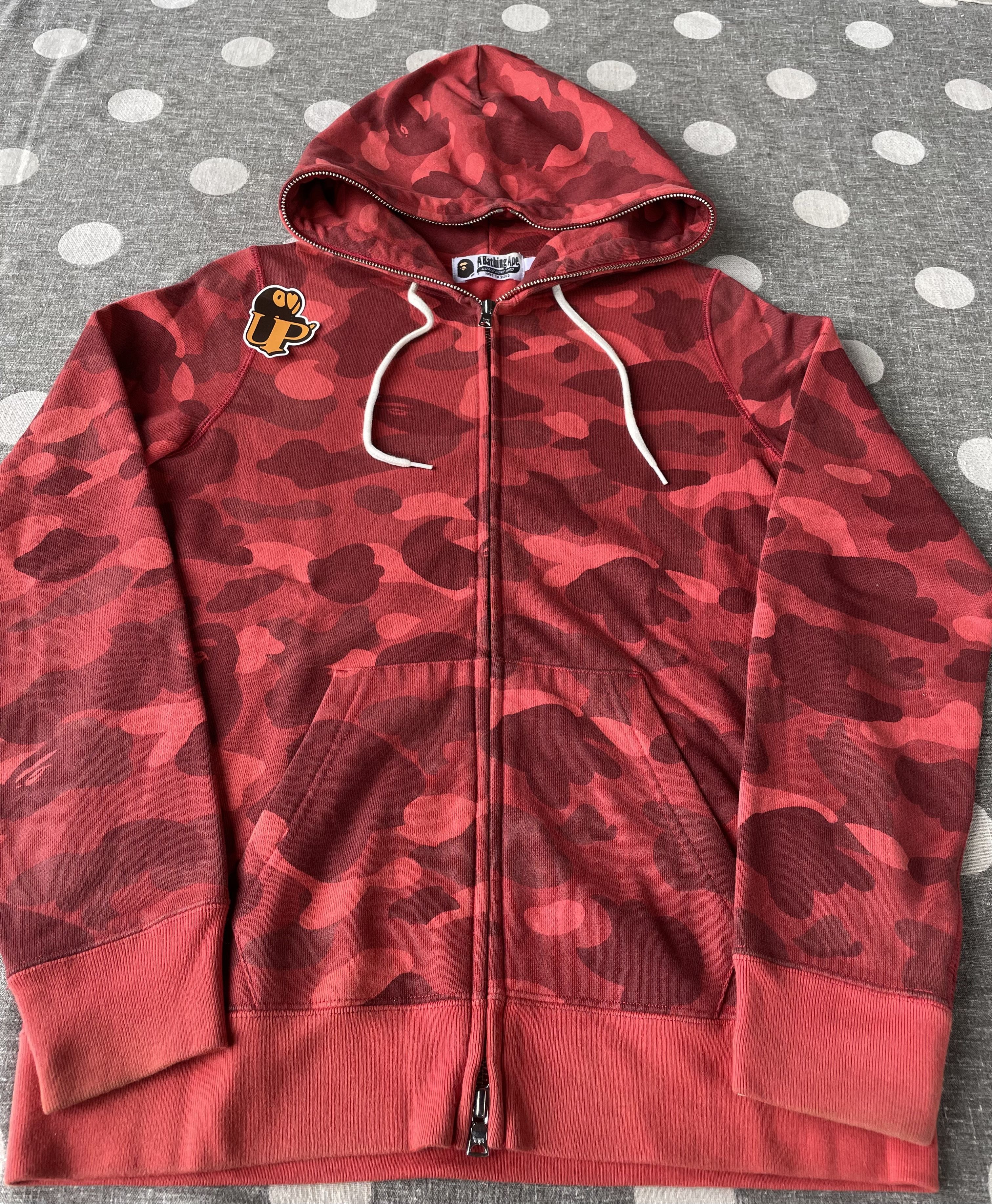 Bape Bape Red Camo Fullzip Hoodie Size XS / US 0-2 / IT 36-38 - 3 Thumbnail
